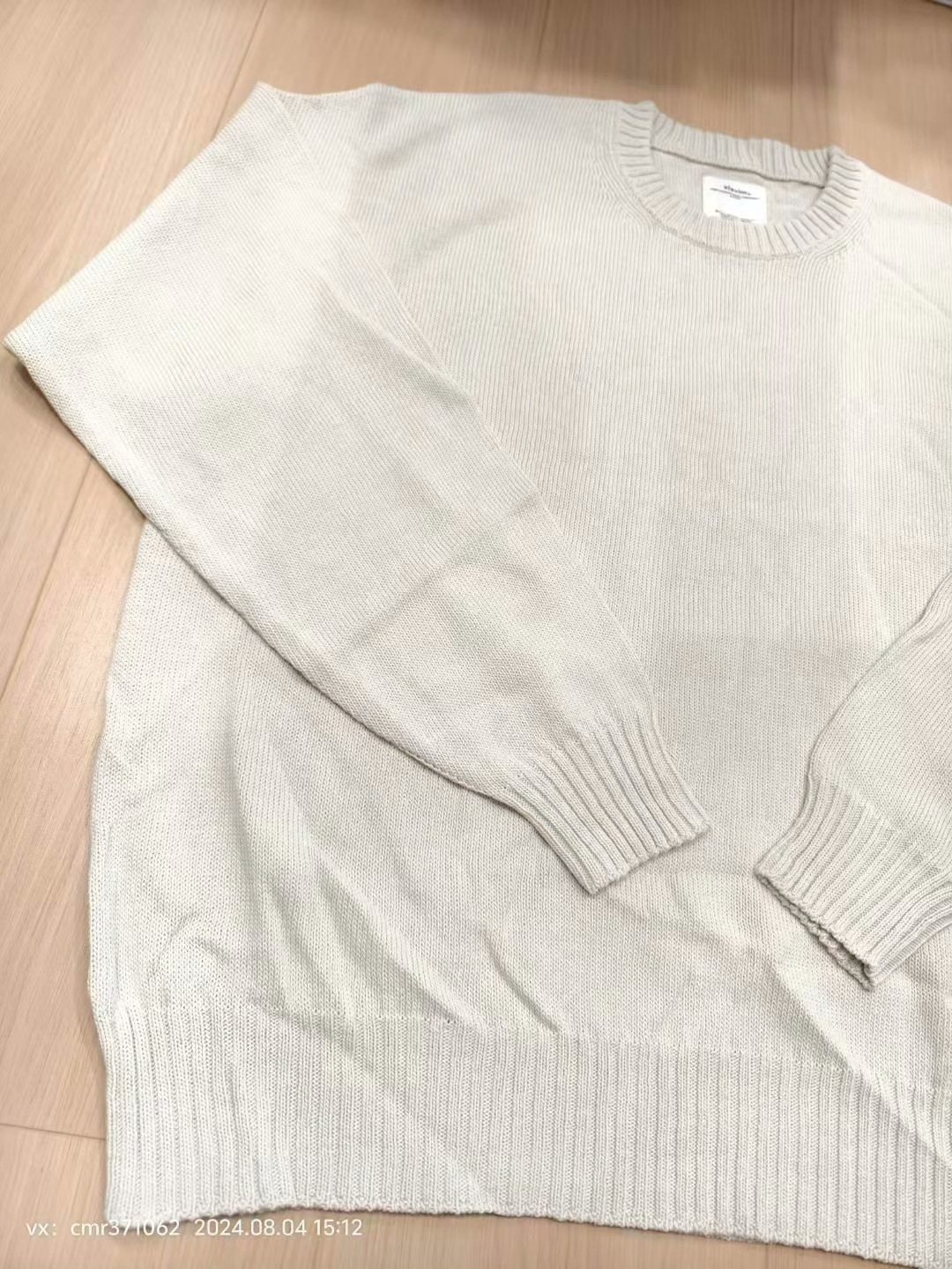 VISVIM 24SS JUMBO SB CREW KNIT — front