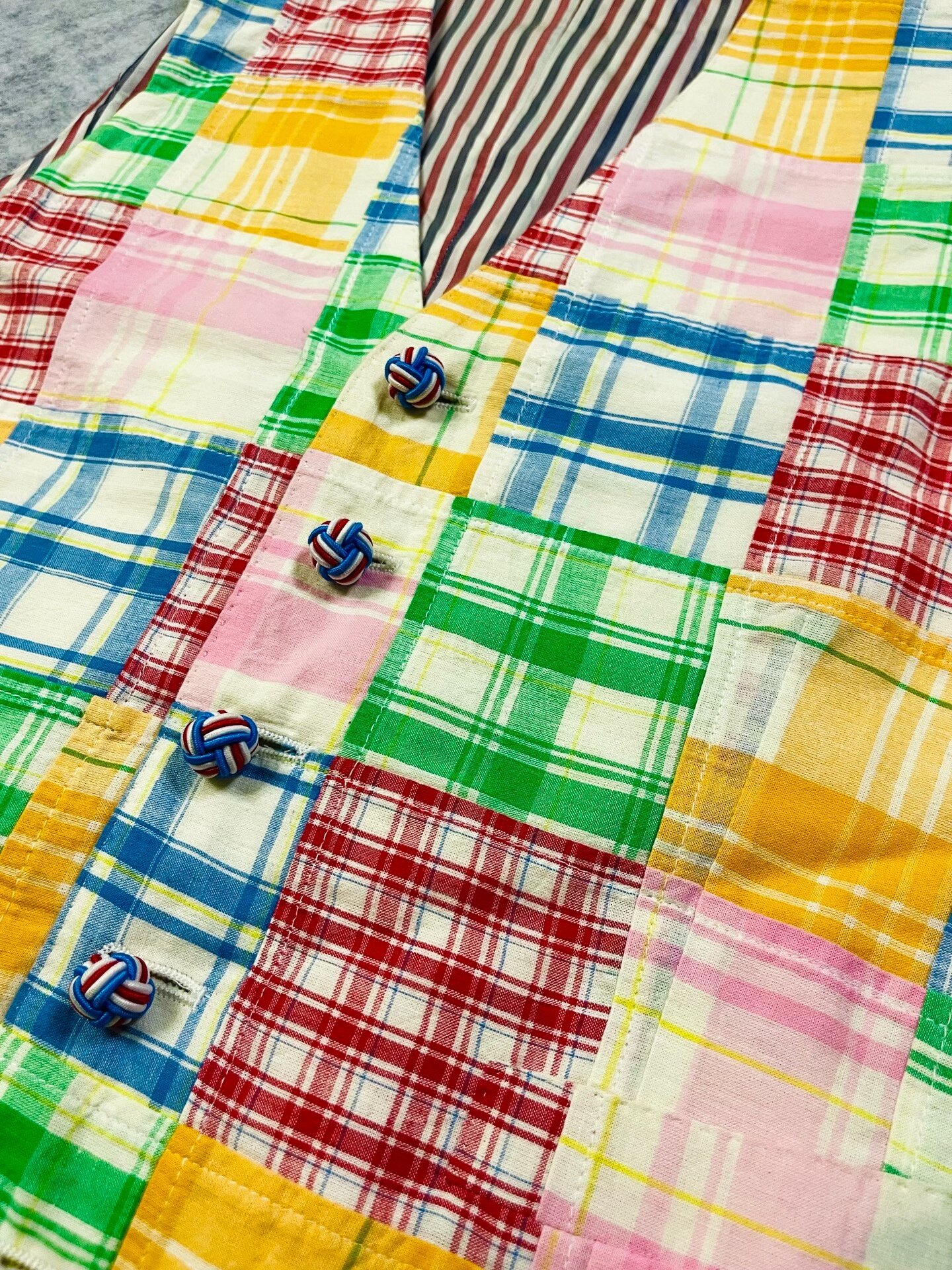 Thom Browne 13SS Multi Color Vest — label