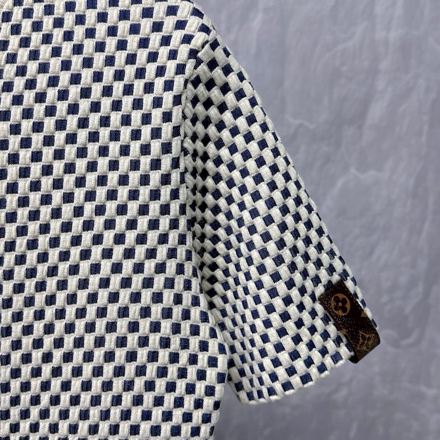 Louis Vuitton SS24 Damier Knit Wool Short Sleeve L — detail