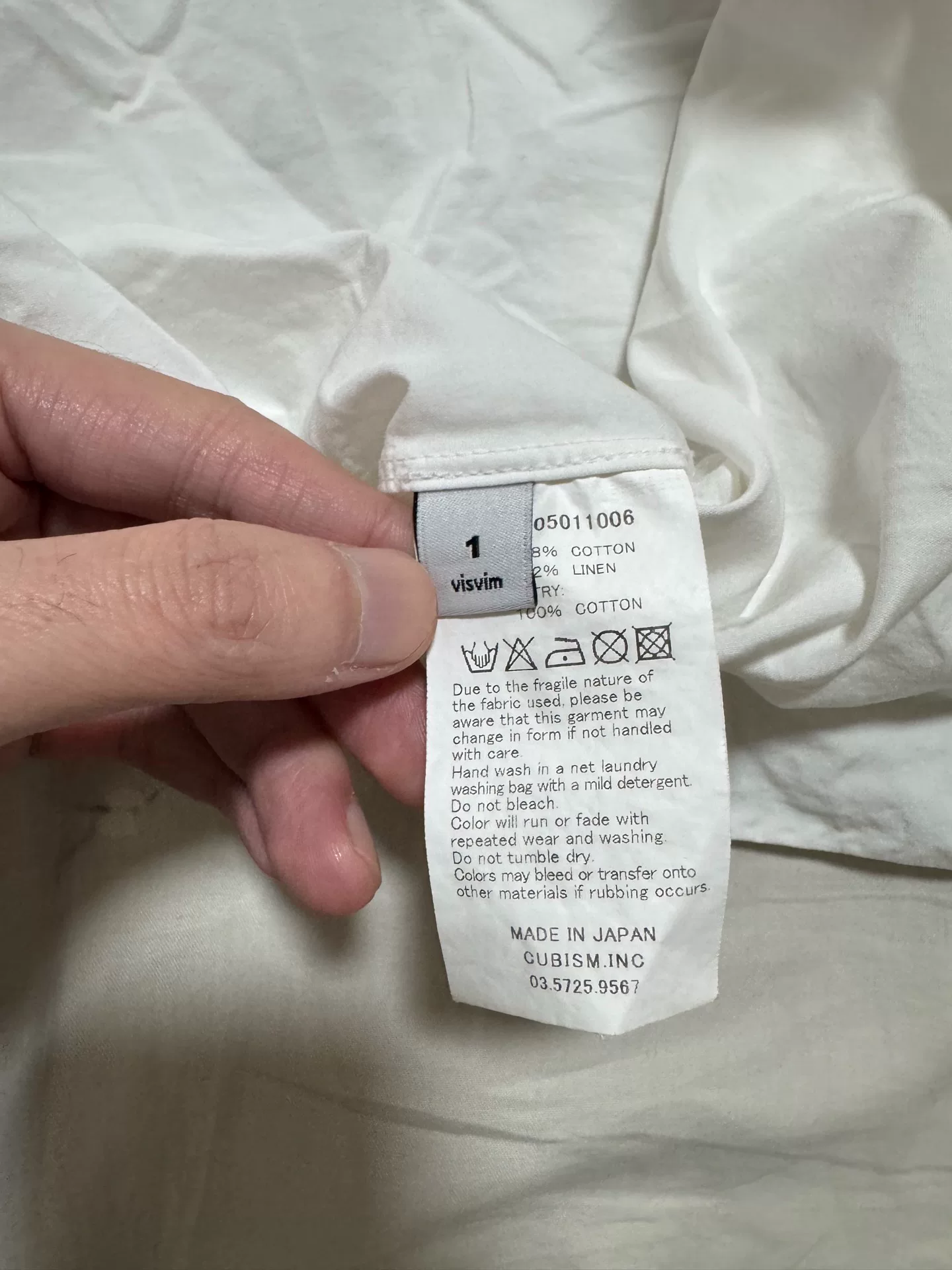 visvim ict 14ss Limited Patchwork Heart Shirt — back