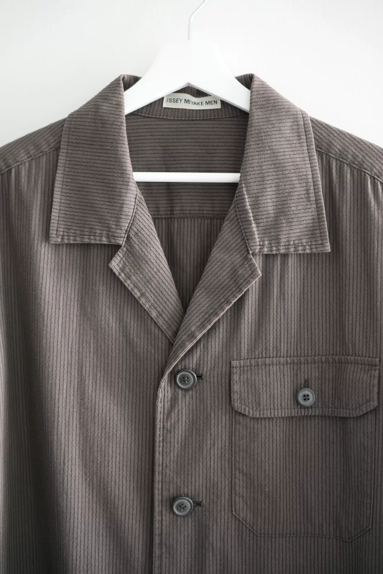 Issey Miyake Men Vintage Striped Jacket — detail
