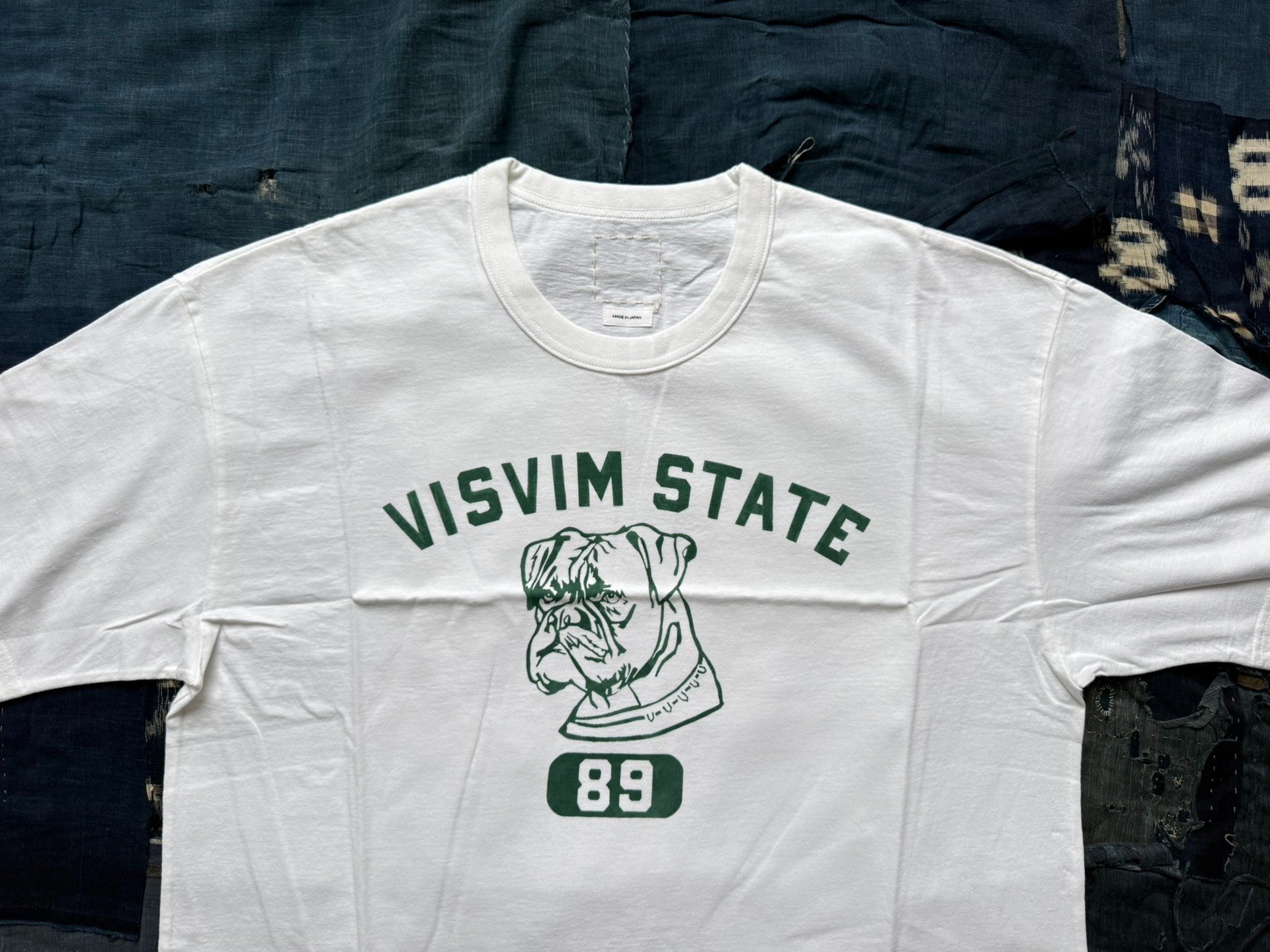Visvim 26SS Jumbo Tee S/S Dog Head — detail