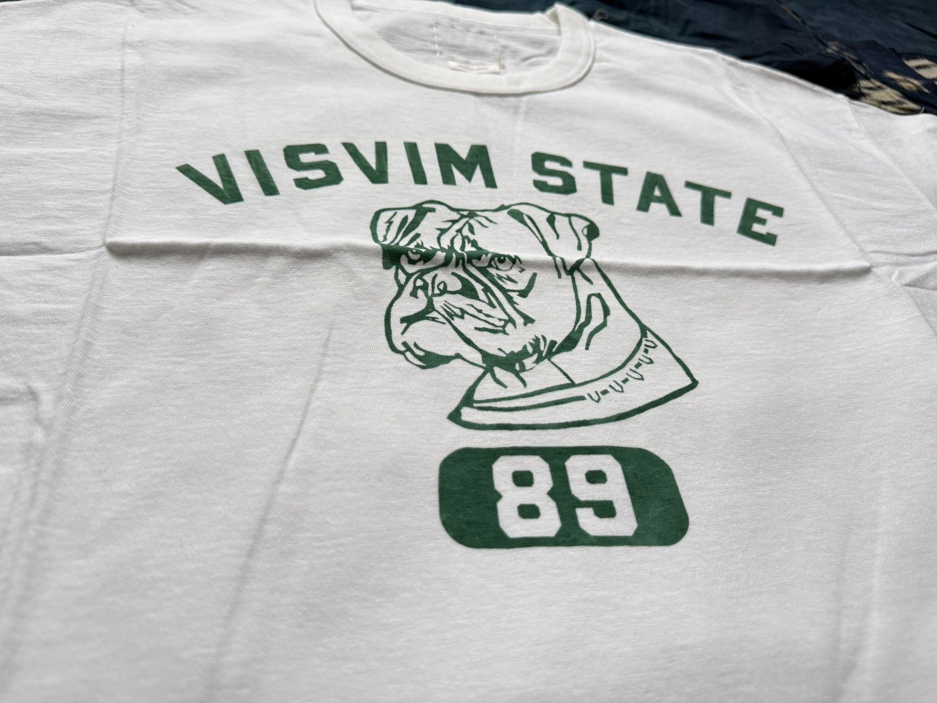 Visvim 26SS Jumbo Tee S/S Dog Head — label