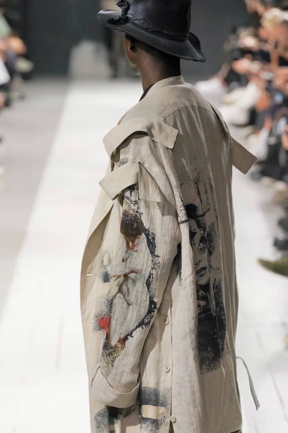 Yohji Yamamoto 24SS Twisted Knot Coat — back