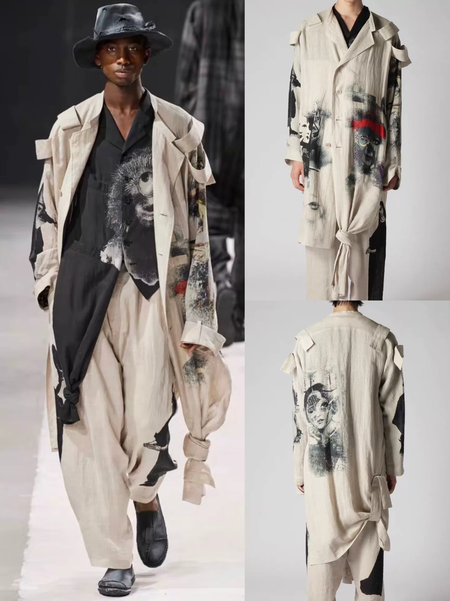 Yohji Yamamoto 24SS Twisted Knot Coat