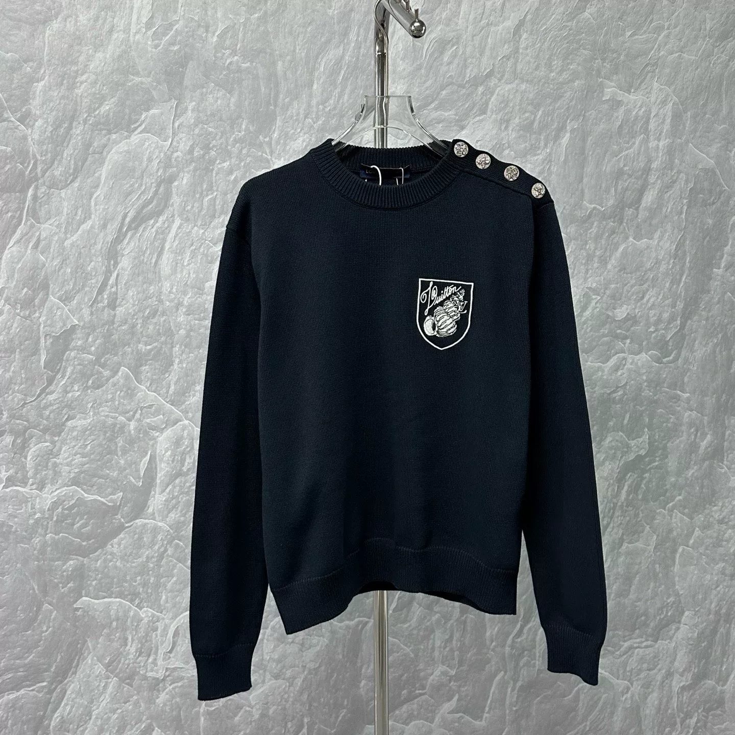 Louis Vuitton FW24 Conch Rhinestone Sweater