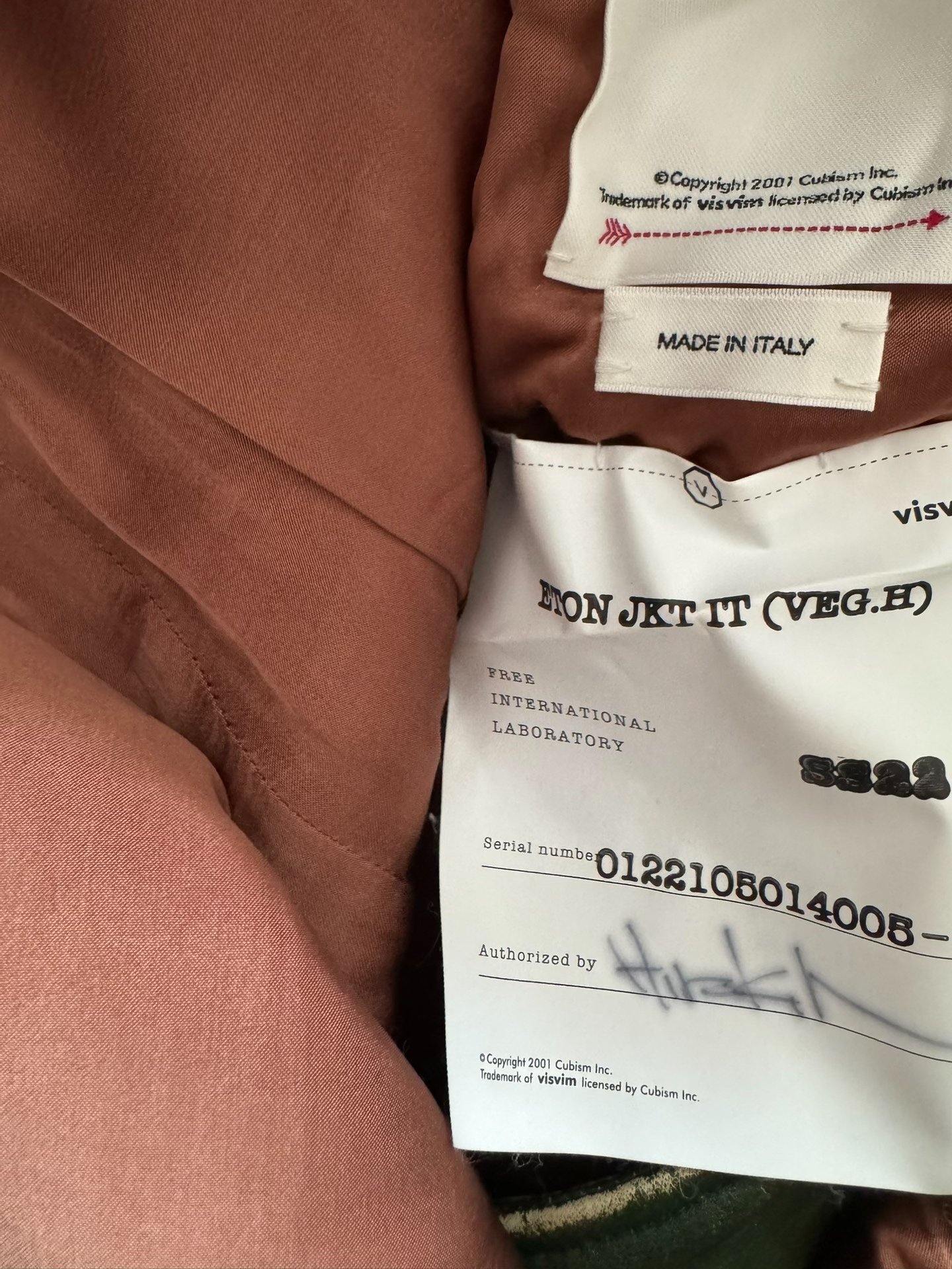VISVIM 22SS ETON JKT IT (VEG H) — back