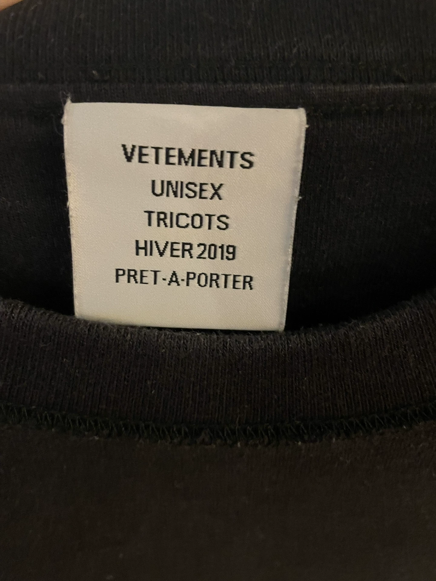 Vetements Men's Oversized XS T-Shirt — back