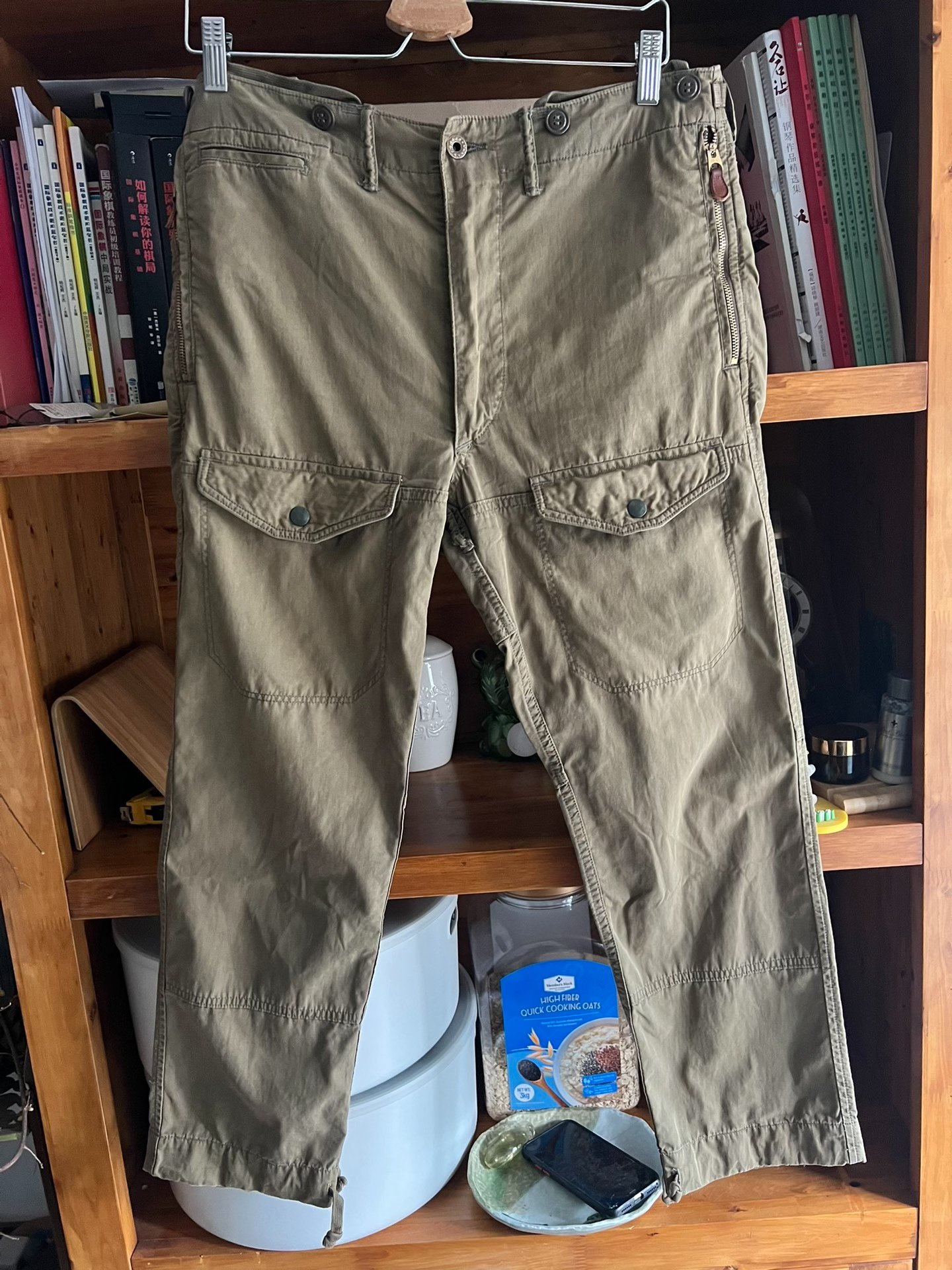 RRL Vintage Military Flight Cargo Pants — front
