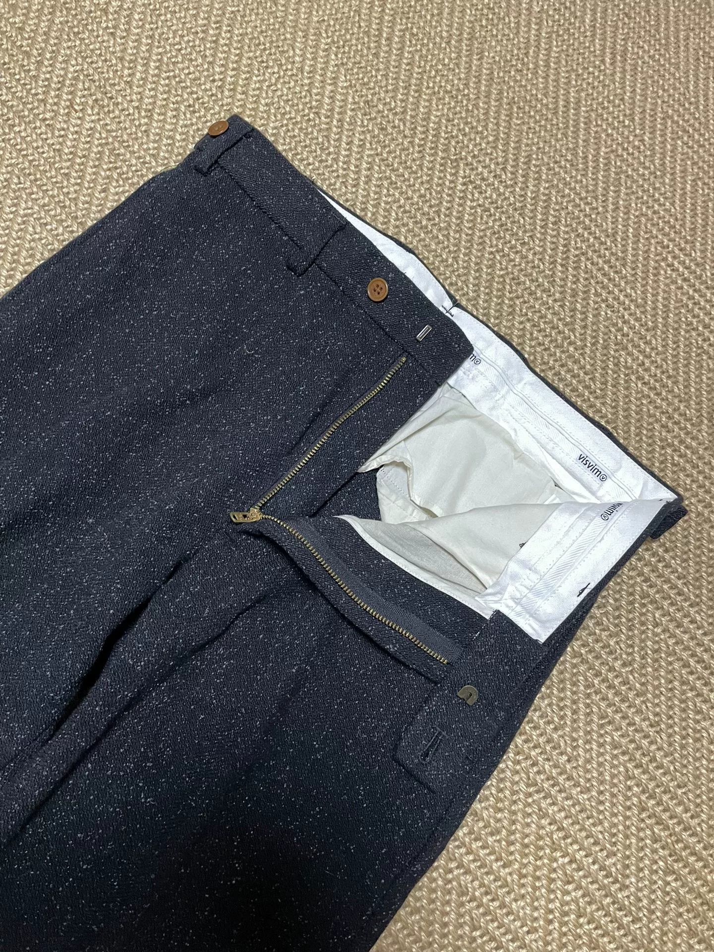 VISVIM CORNELL SLACKS MELANGE WOOL — back