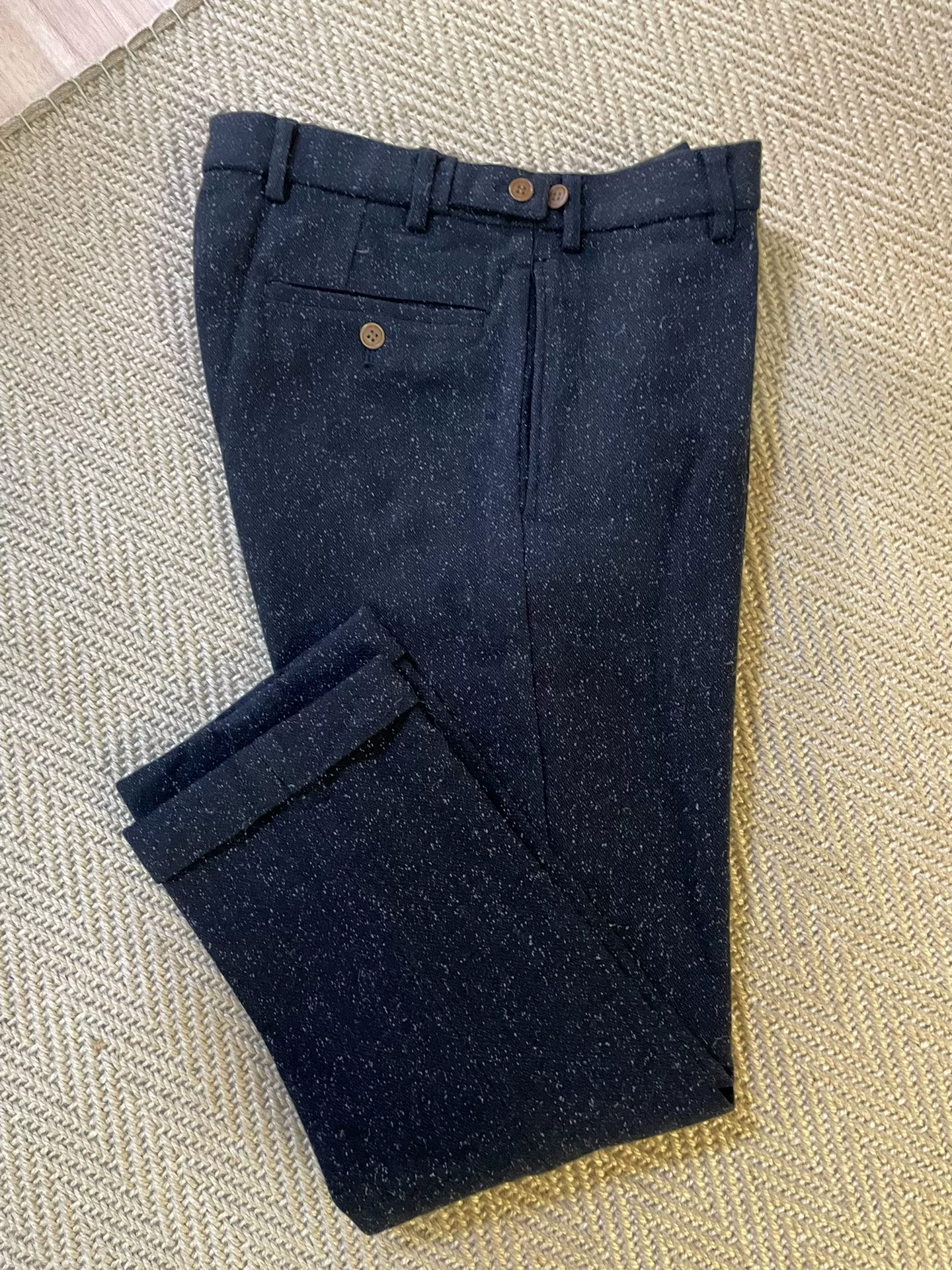 VISVIM CORNELL SLACKS MELANGE WOOL — detail