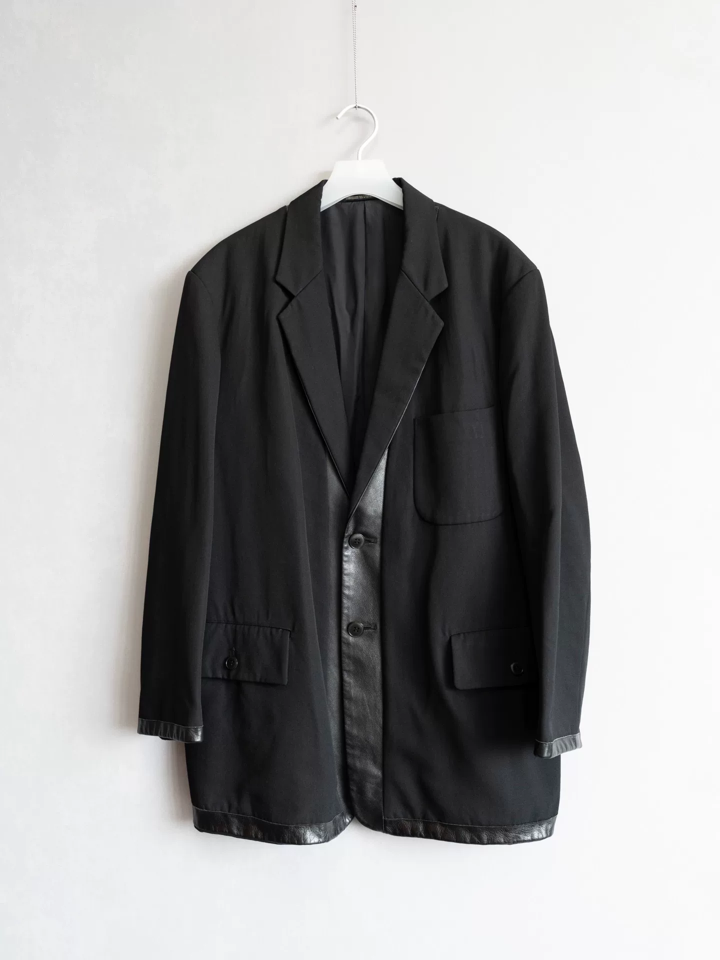 Yohji Yamamoto 96AW Patchwork Wool Coat