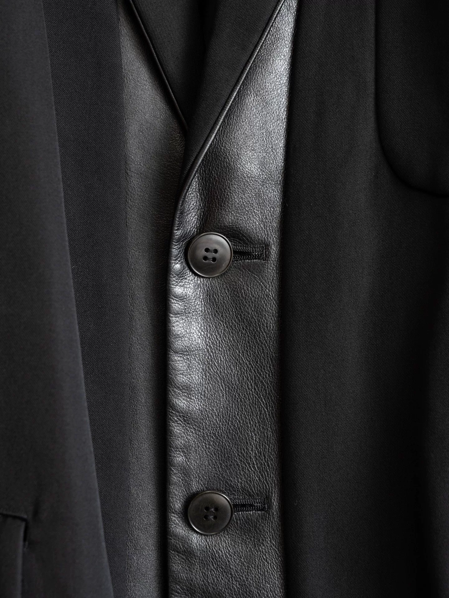 Yohji Yamamoto 96AW Patchwork Wool Coat — back