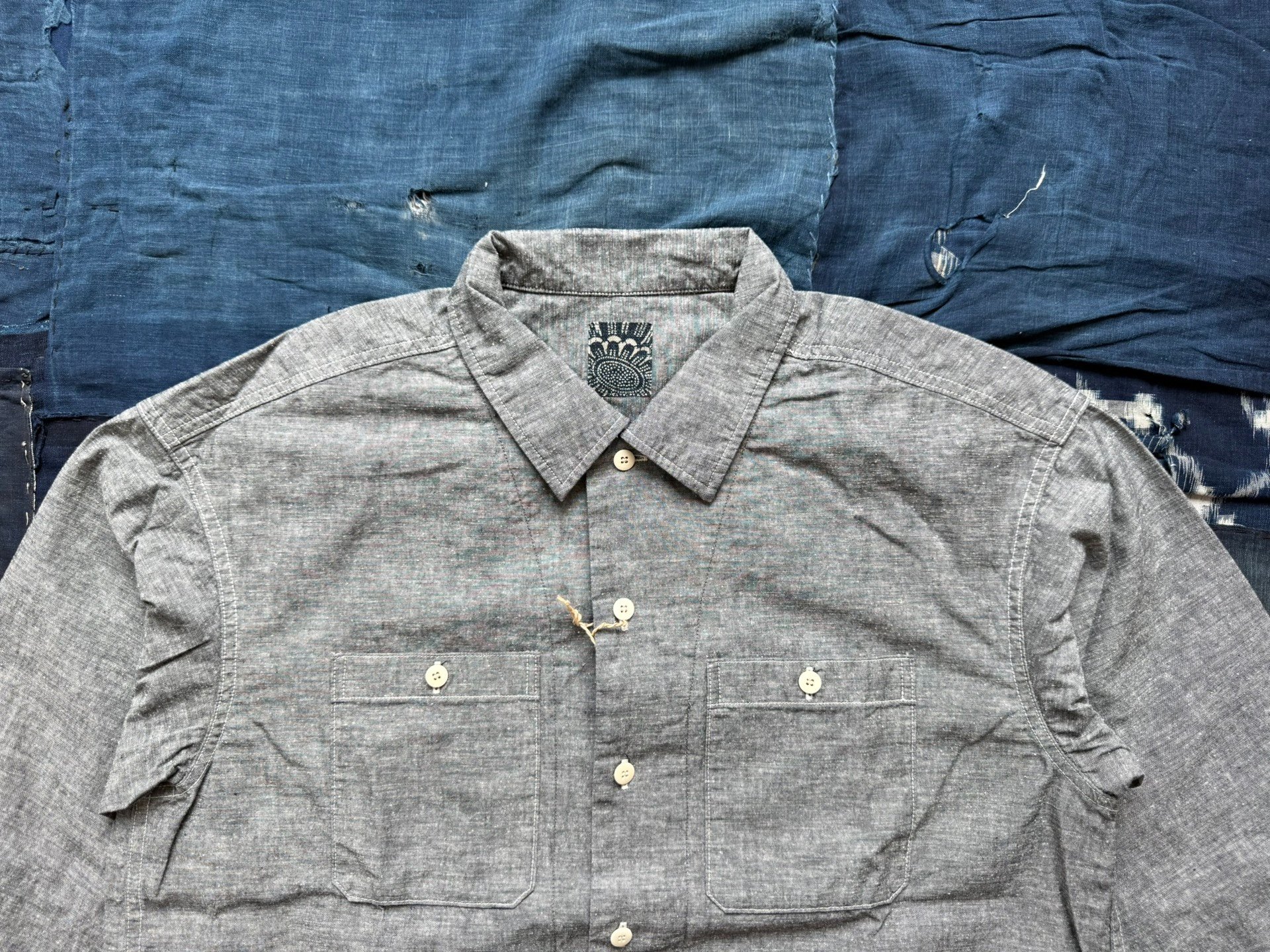 VISVIM 26SS Gray Chambray L/S Shirt — back