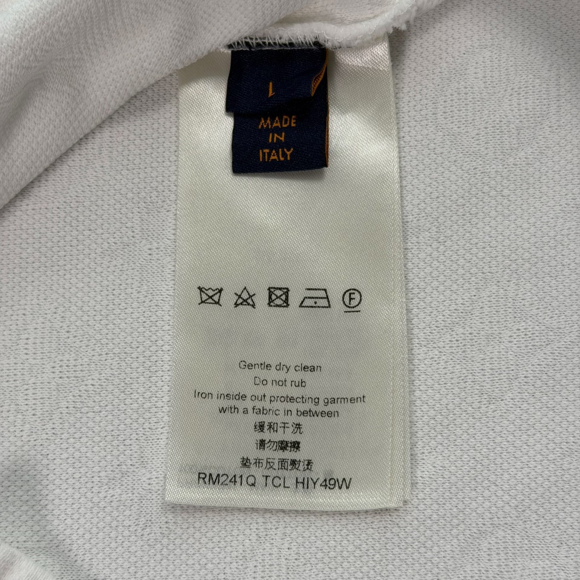 Louis Vuitton White Short-Sleeve T-Shirt — back