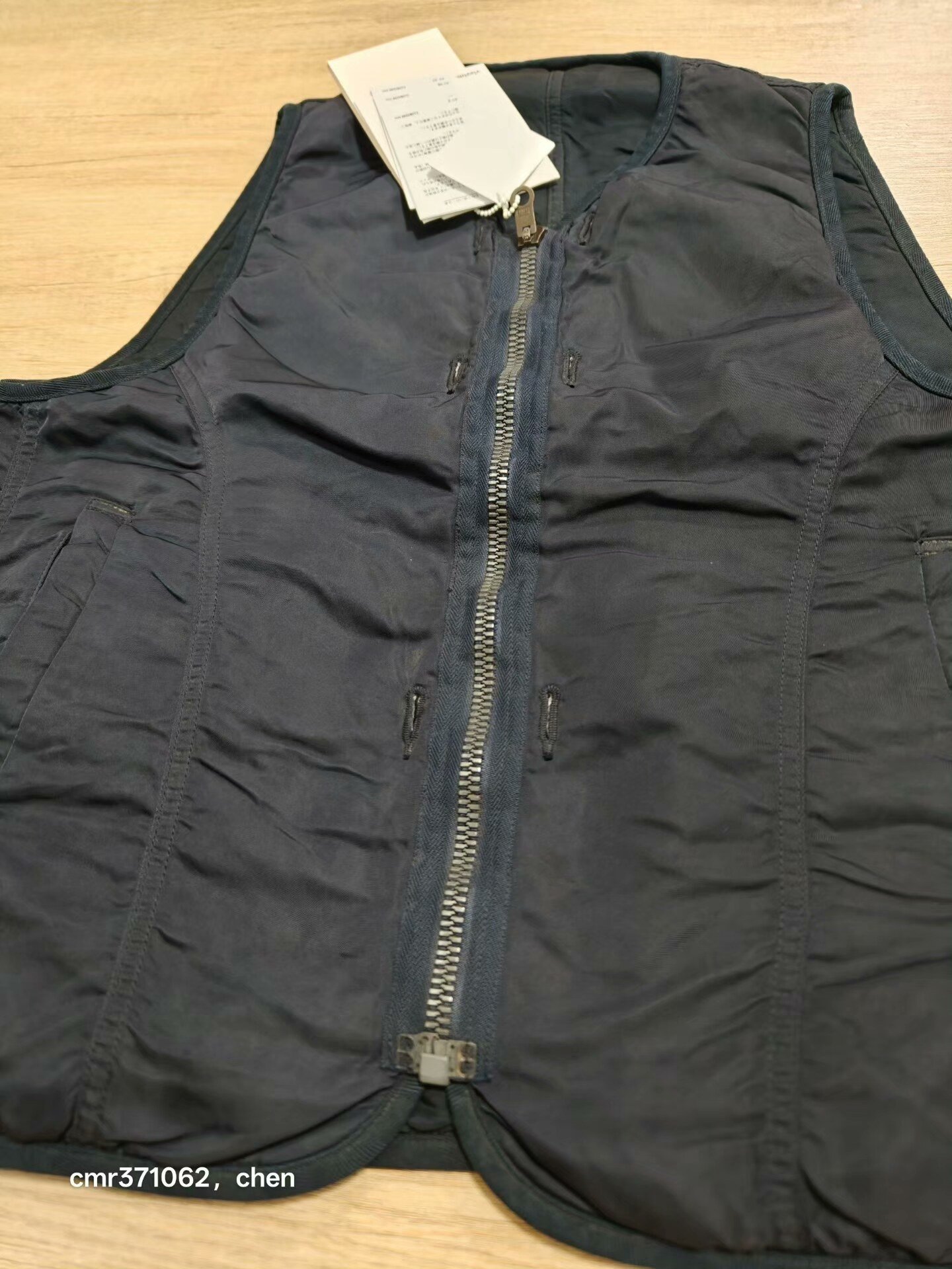 visvim 19ss Iris Liner Vest — detail