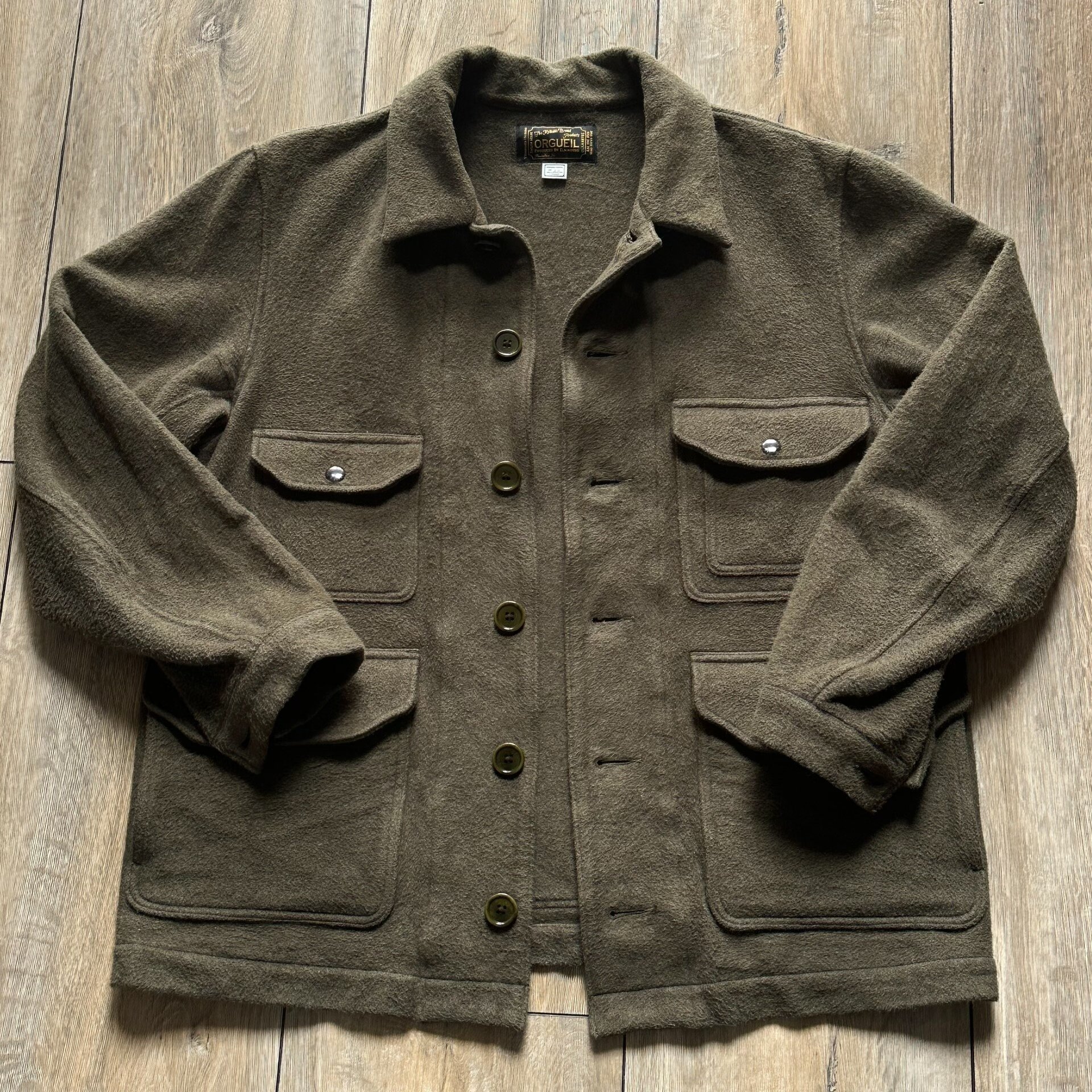 ORGUEIL Olive Green Blanket Jacket