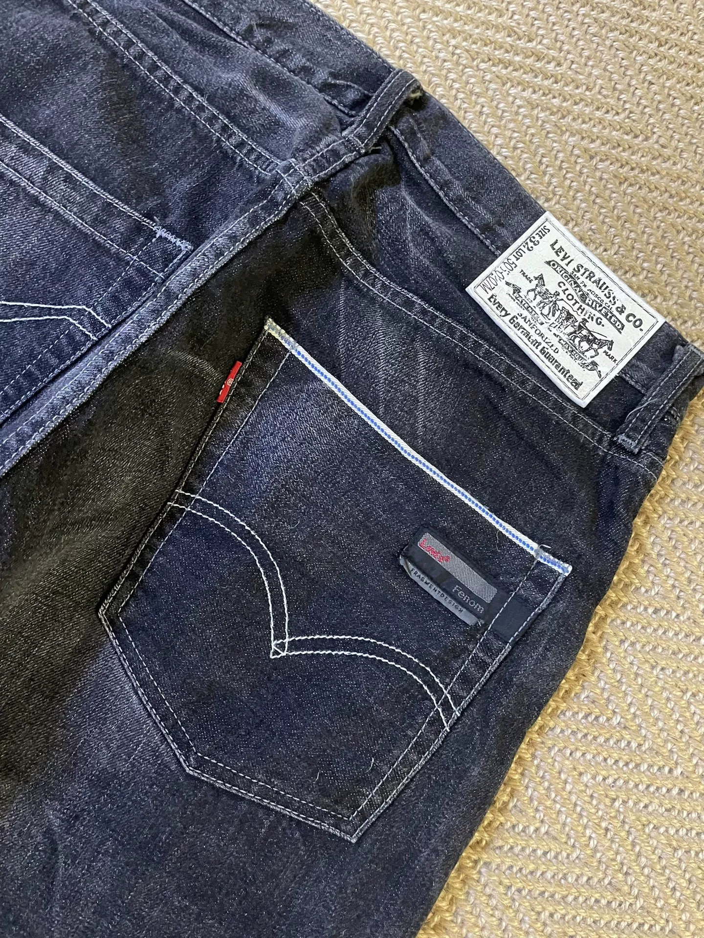 Levi's Fenom 505 Heavy Washed Jeans — back