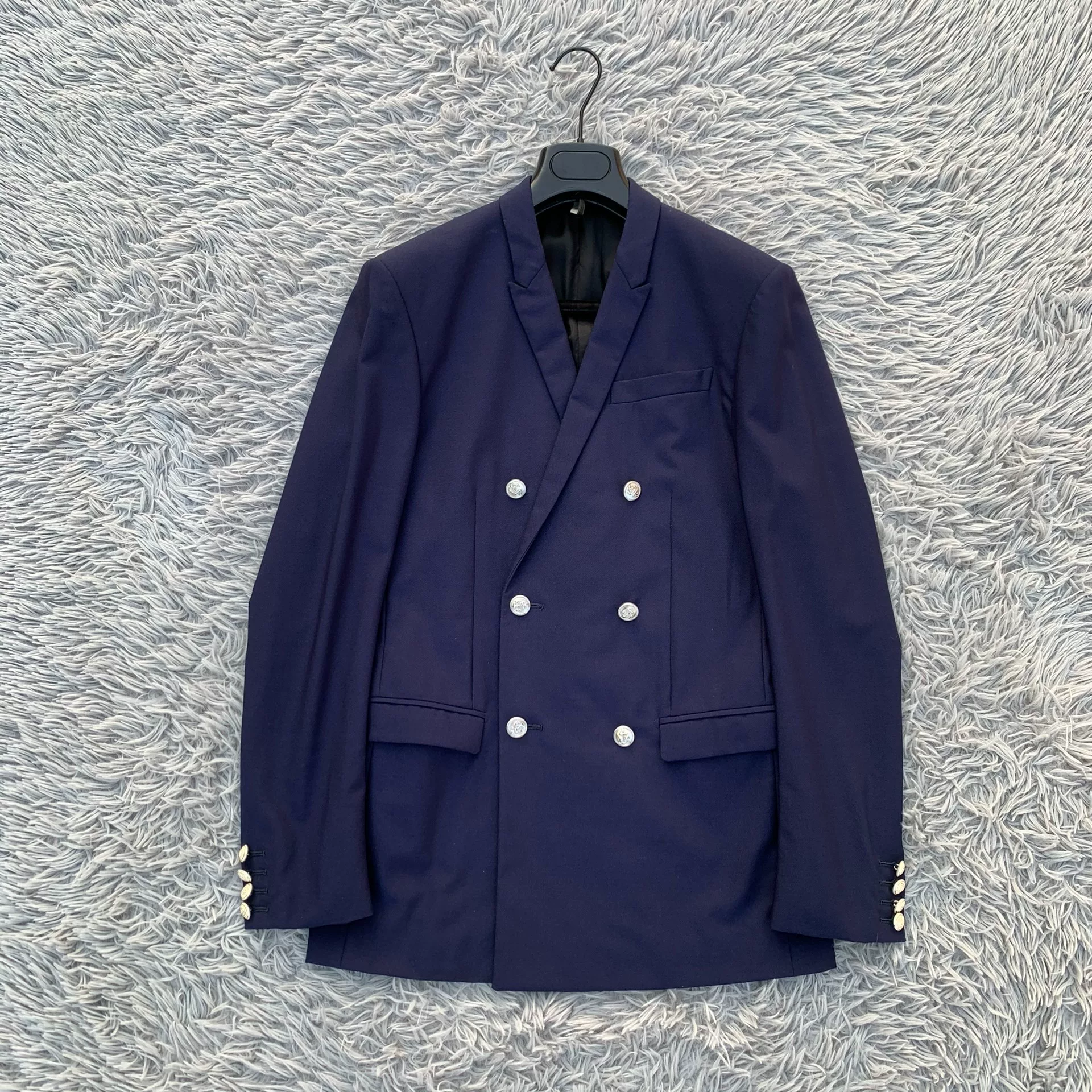 Dior Homme Navy Double-Breasted Blazer