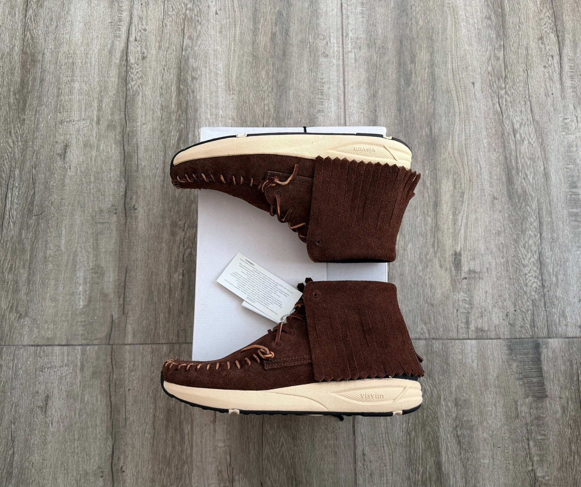 Visvim Yucca Moc Shaman Veg Suede — detail