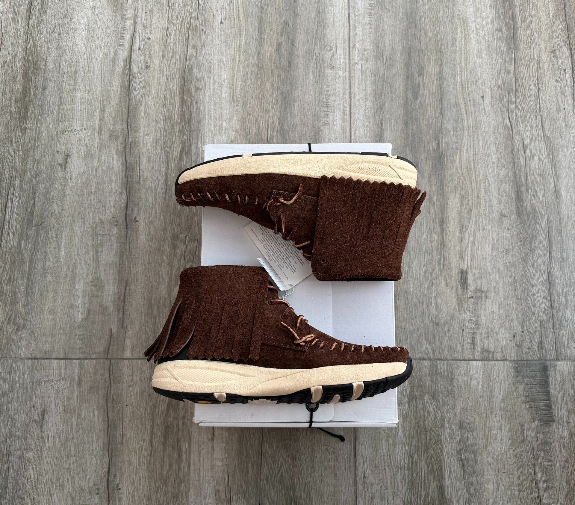 Visvim Yucca Moc Shaman Veg Suede — back