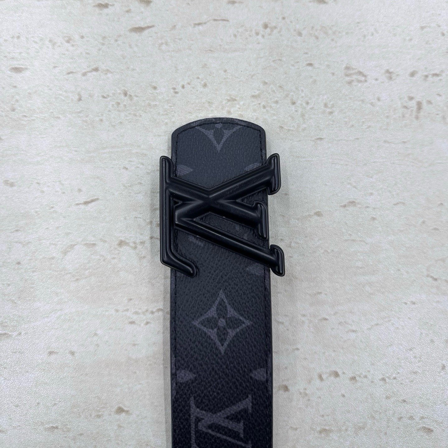 Louis Vuitton LV Initiales Monogram Leather Belt — back