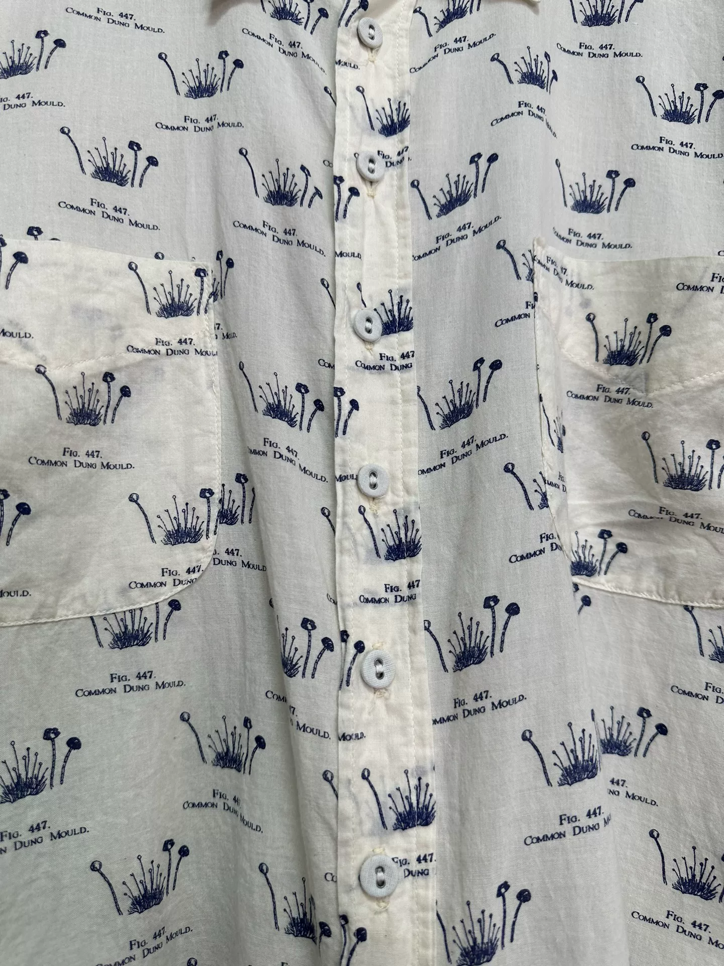 Paul Harnden Mushroom Print Shirt — label