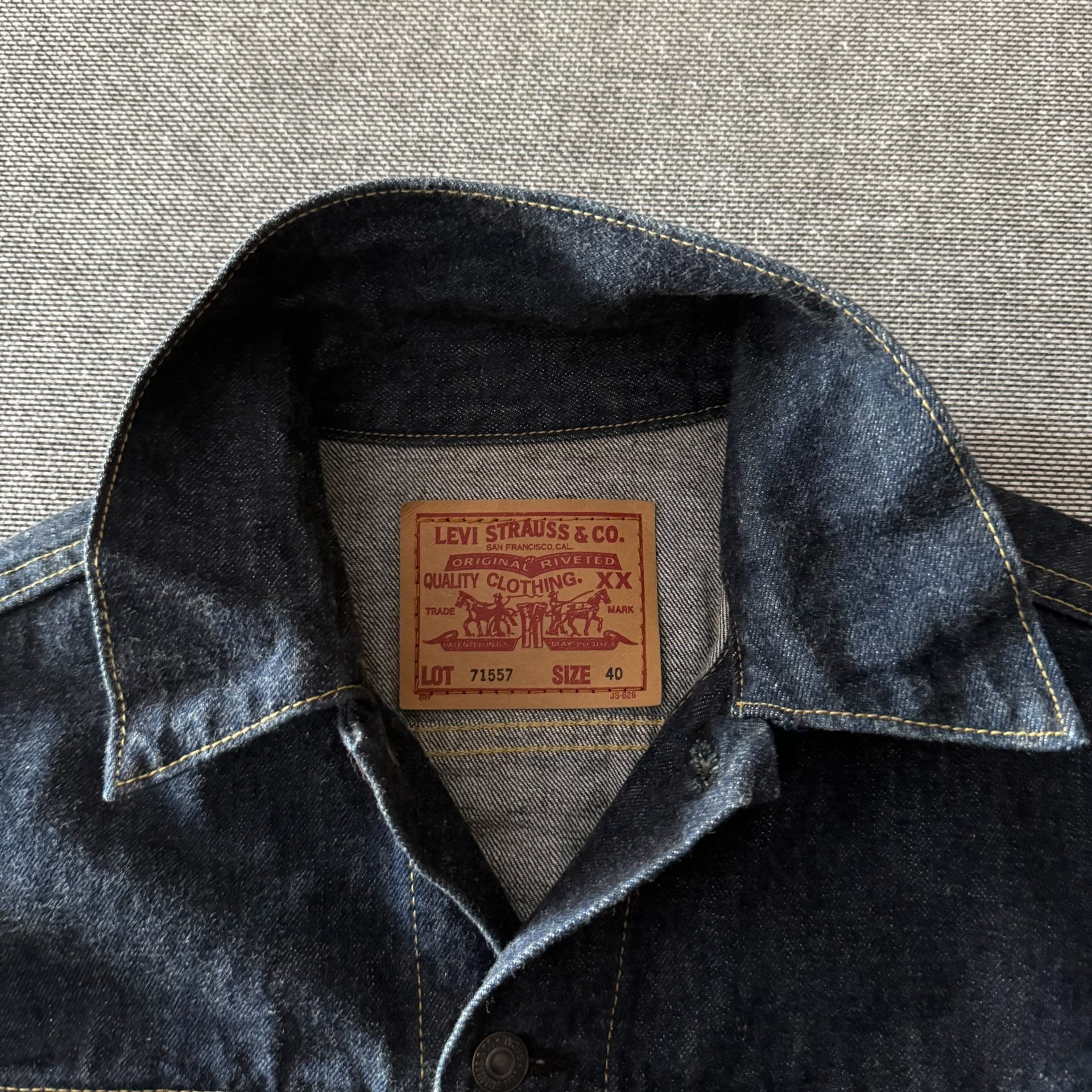 Levi's LVC557 J09 Denim Jacket — detail