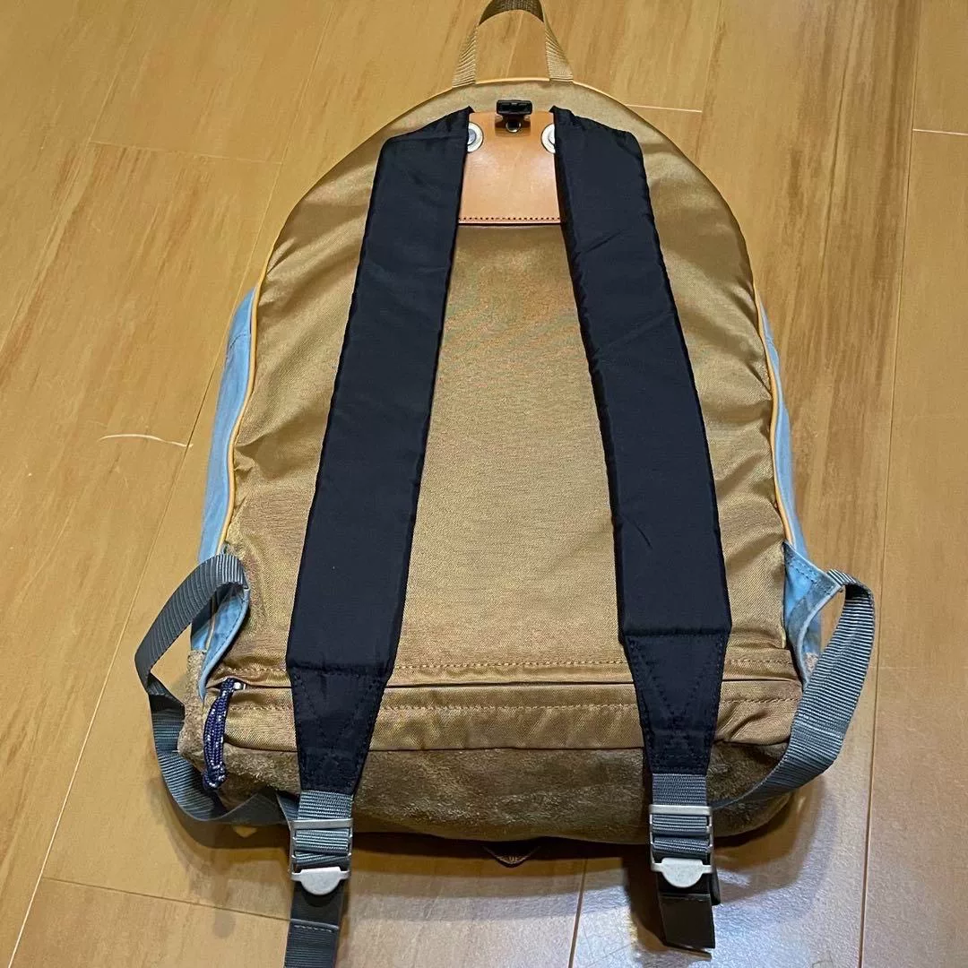Porter Sunrain Olive Green Backpack — back
