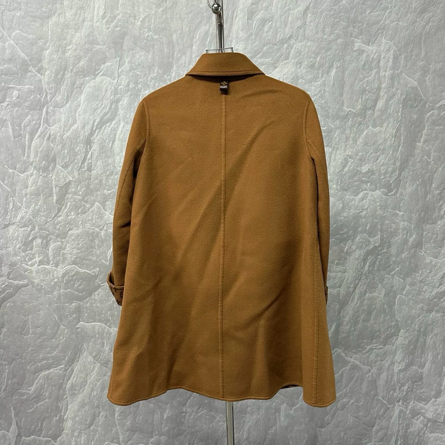 Louis Vuitton Belted Monogram Coat — label