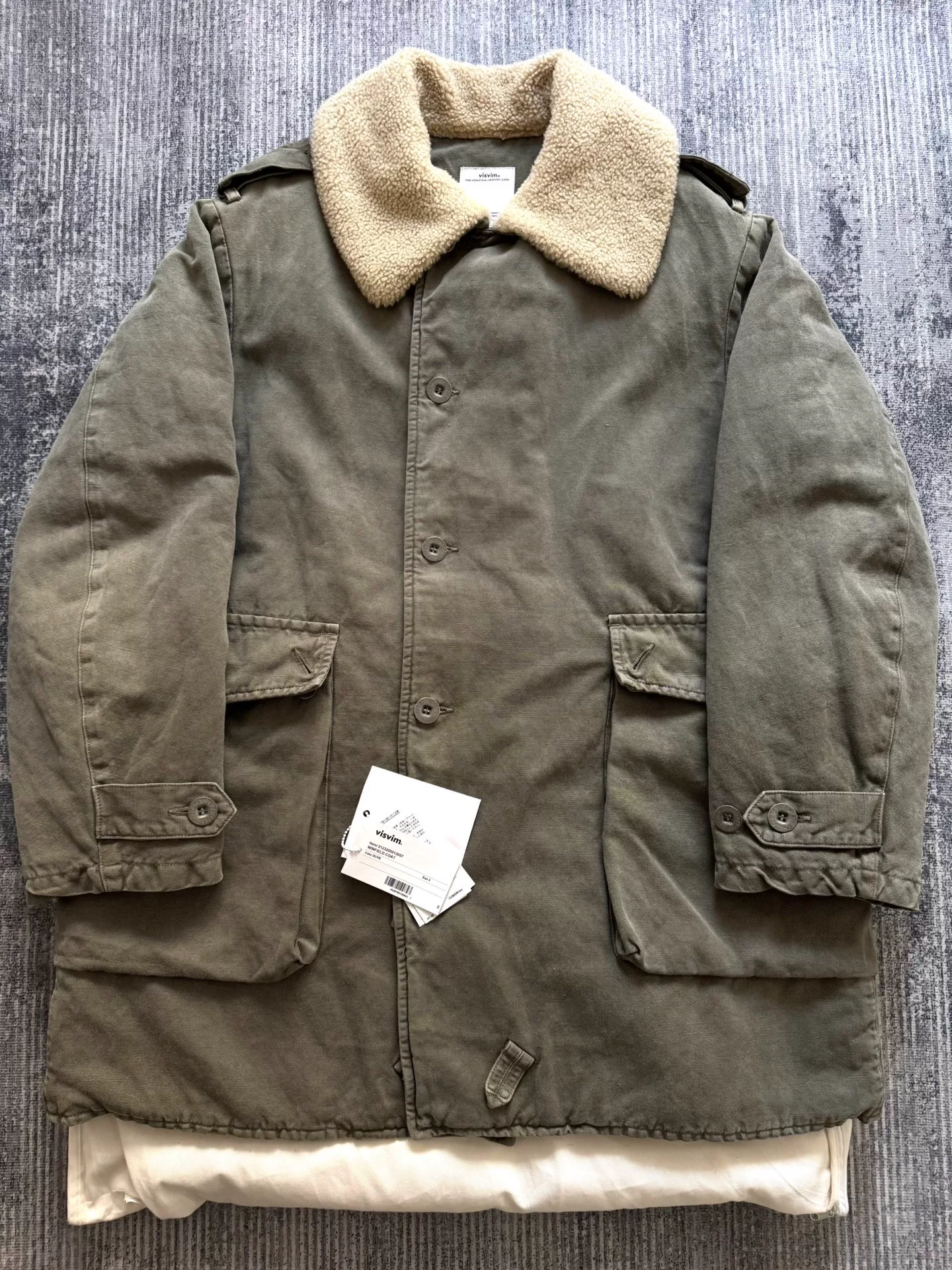 VISVIM 23AW WINFIELD FUR COLLAR COAT