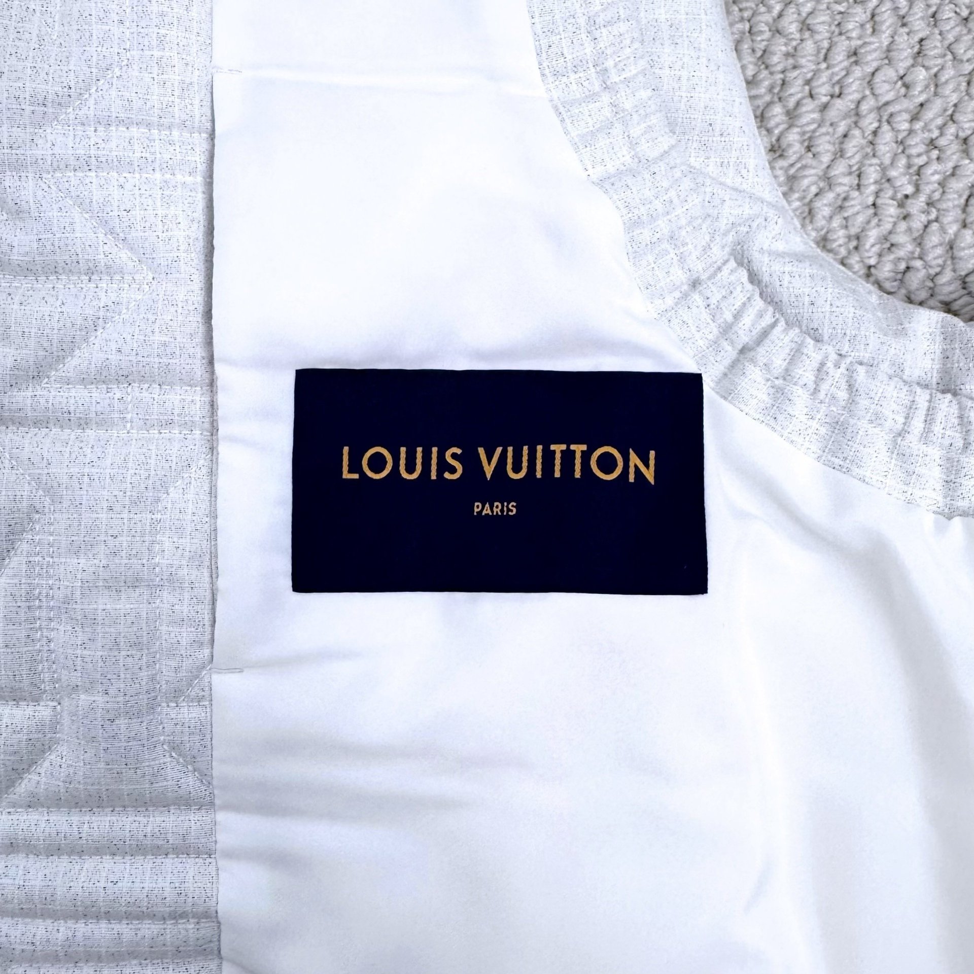 Louis Vuitton Embossed LV Down Vest — label