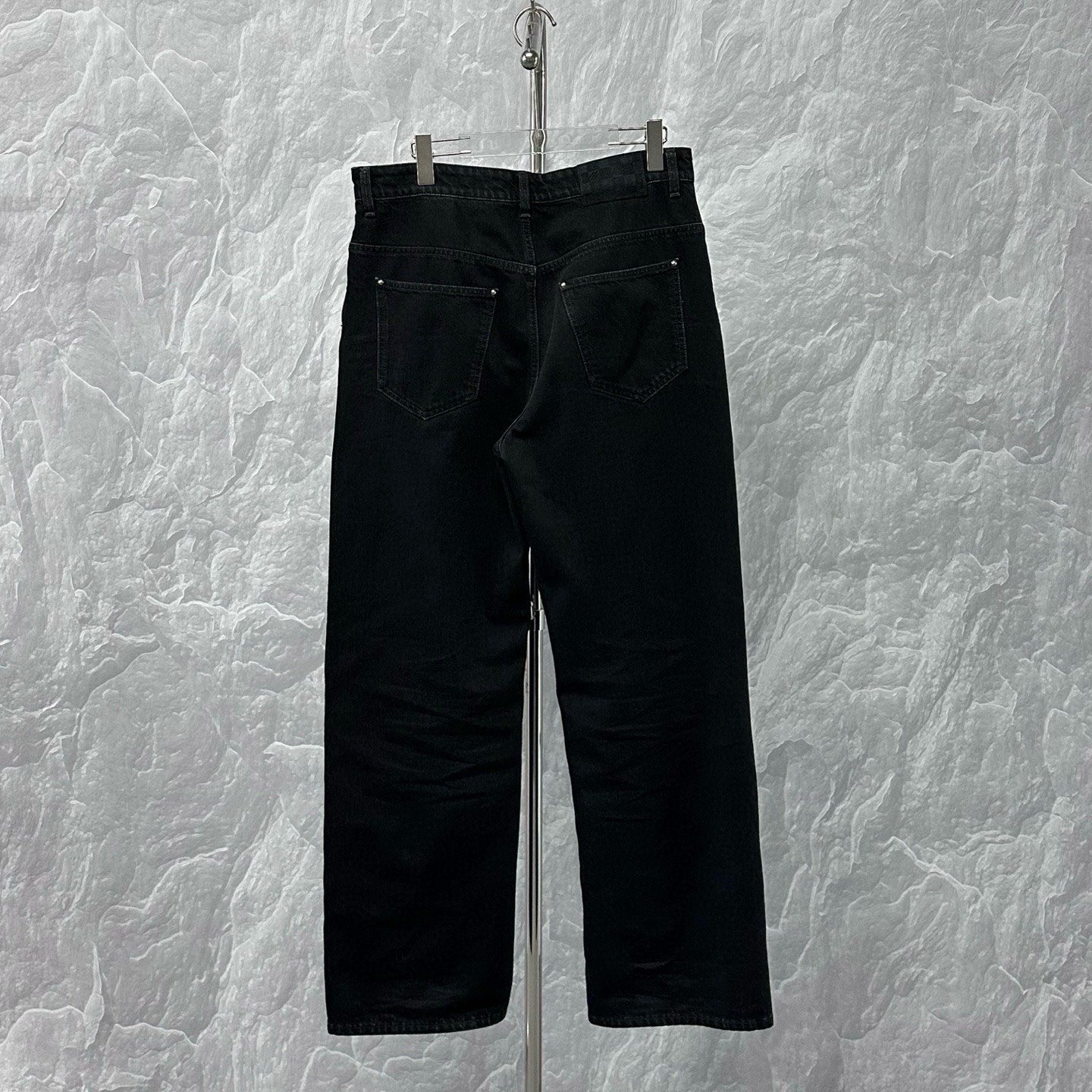 Louis Vuitton SS26 Distressed Logo Denim Pants — back