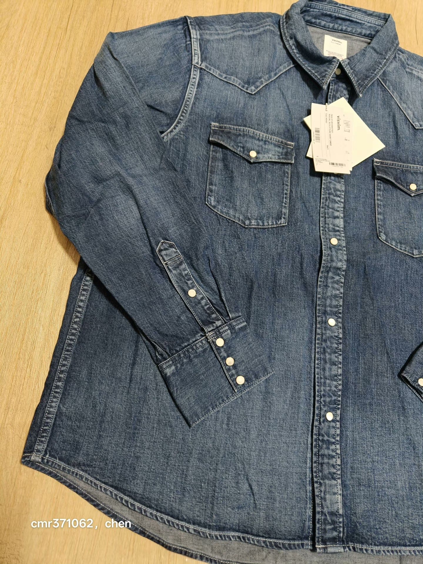 VISVIM 26SS Social Sculpture Denim Shirt — detail