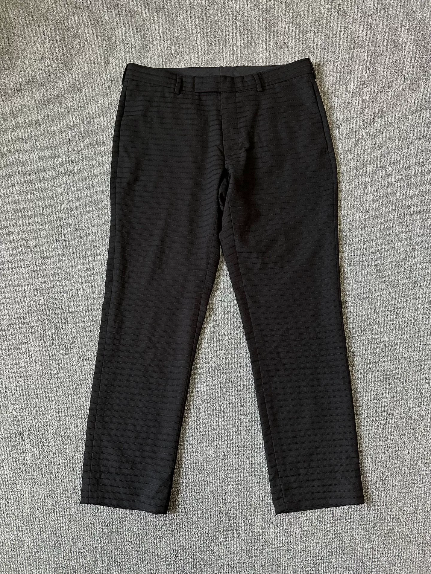 Dior Homme Black Striped Wool Suit — label