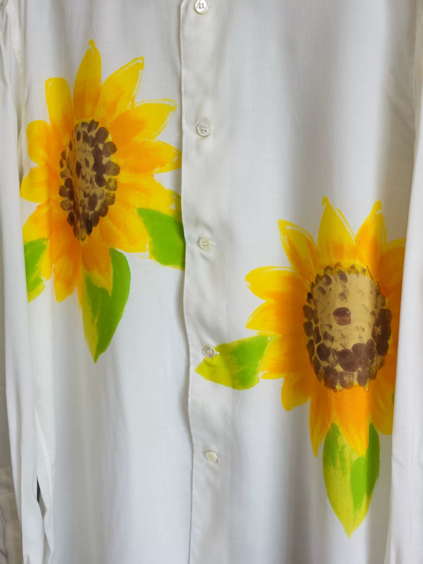 Yohji Yamamoto 96SS Sunflower Shirt — back