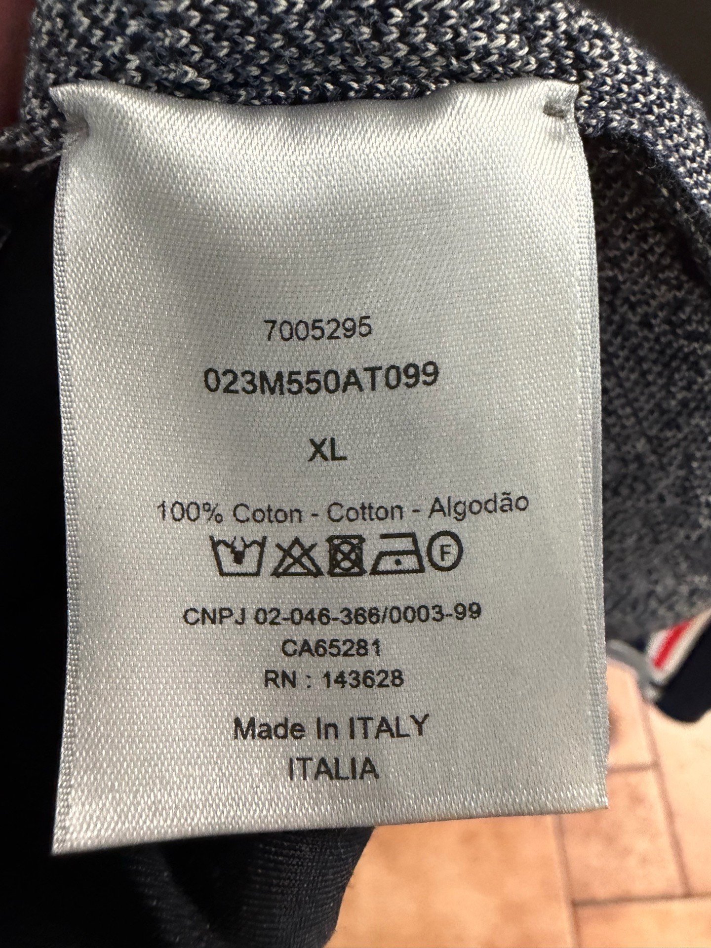 Dior Logo Print Cotton Long-Sleeve Shirt — back