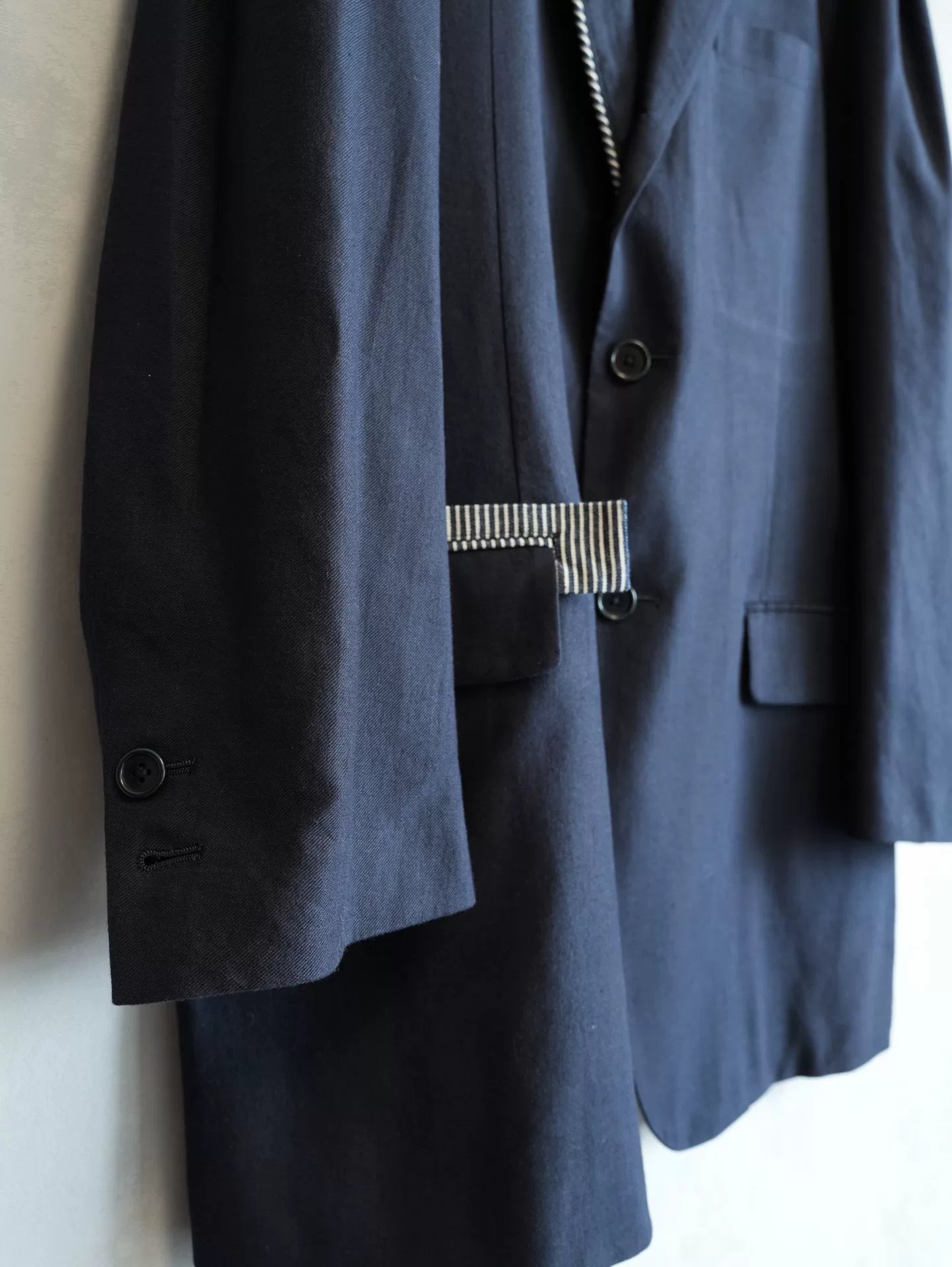 Yohji Yamamoto 10SS Striped Blazer — detail