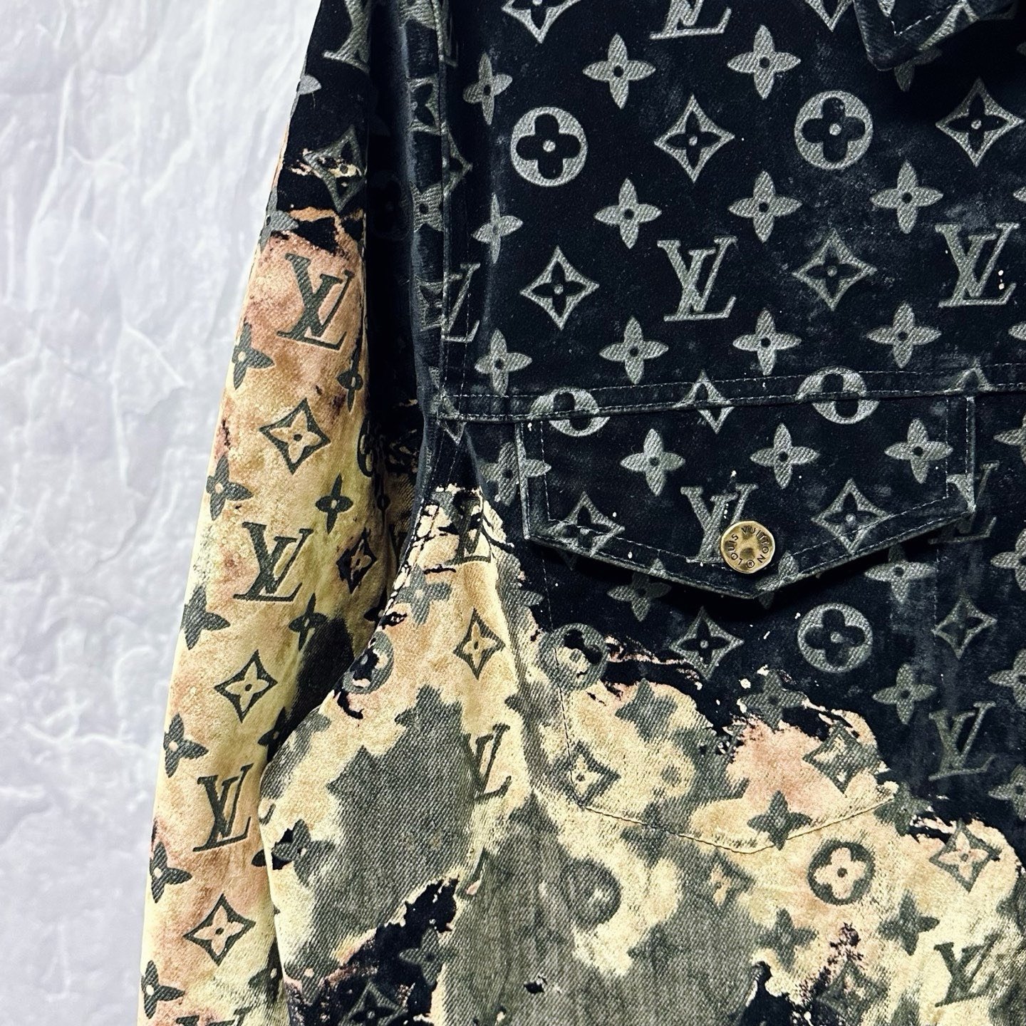 Louis Vuitton SS24 Fiery Cloud Denim Jacket — detail