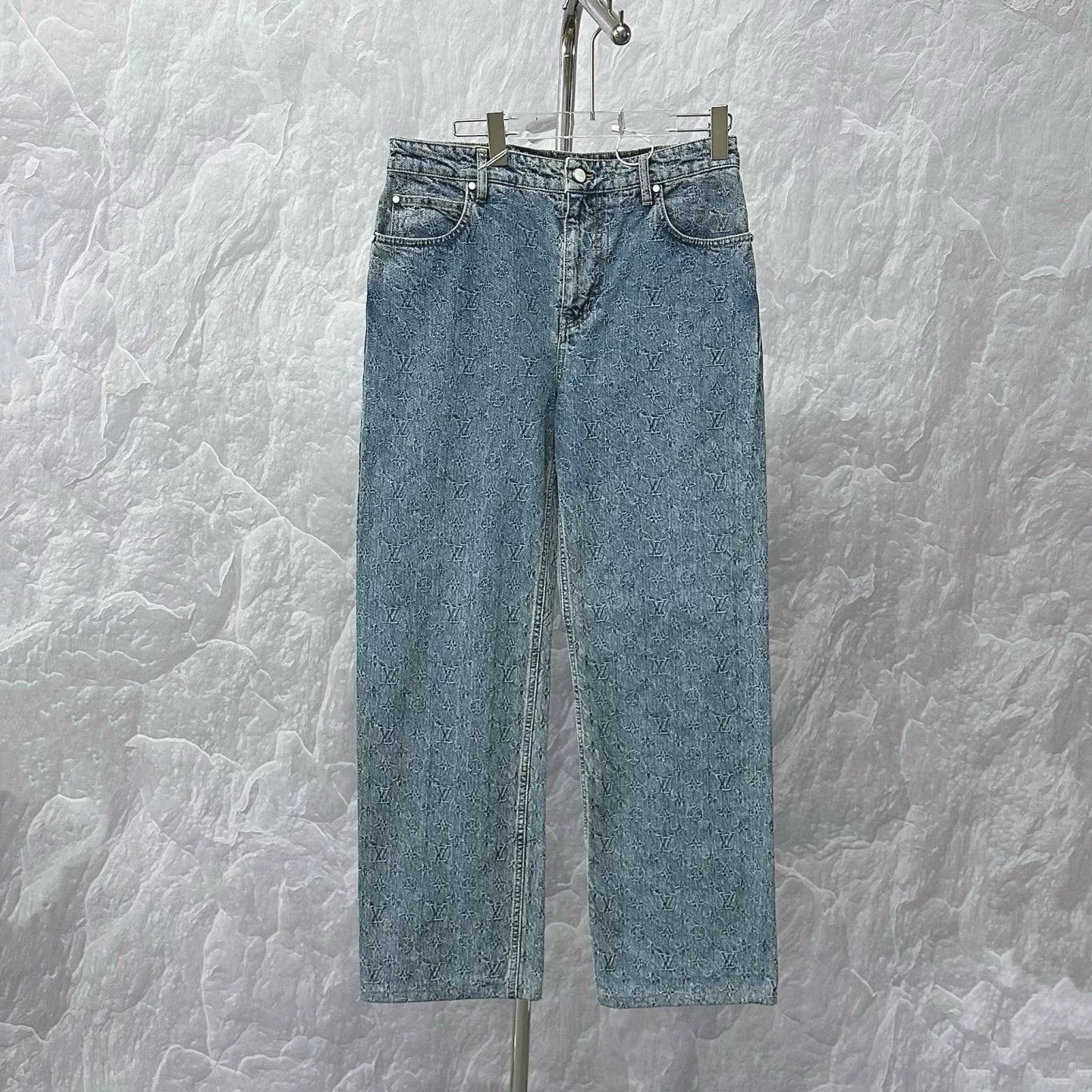 Louis Vuitton SS25 All-over Jacquard Denim Pants