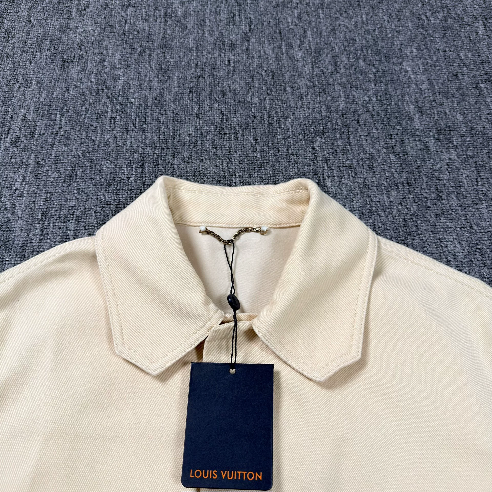 Louis Vuitton Beige All-Over Print Shirt — front