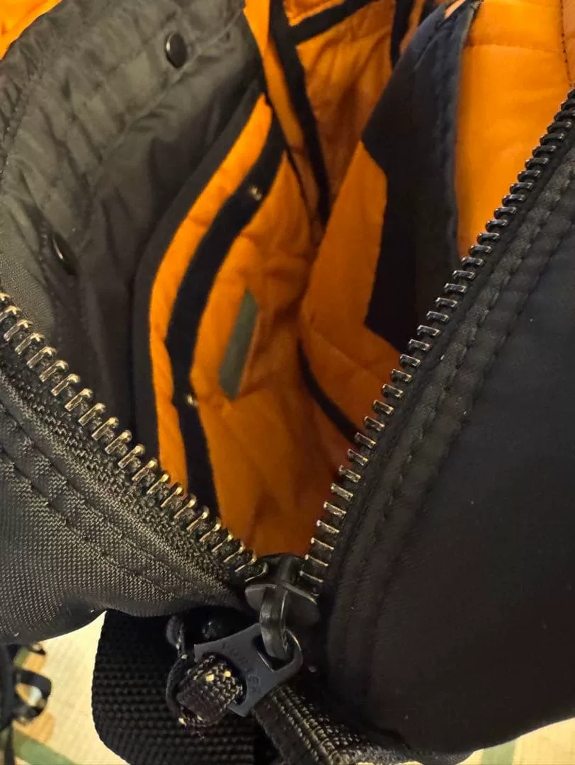 PORTER Force M Black Crossbody Bag — label