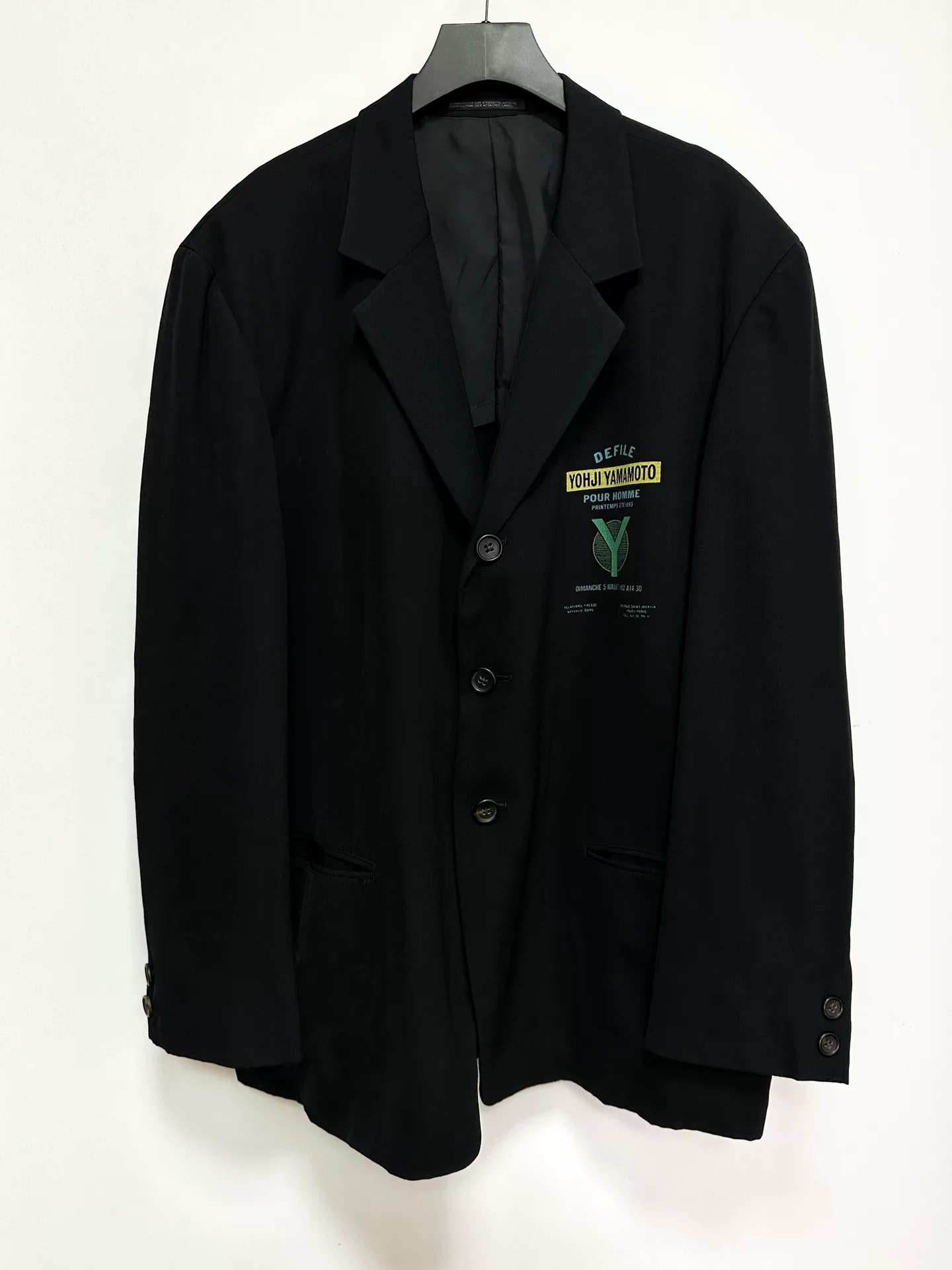 Yohji Yamamoto 93SS Slogan Show Coat
