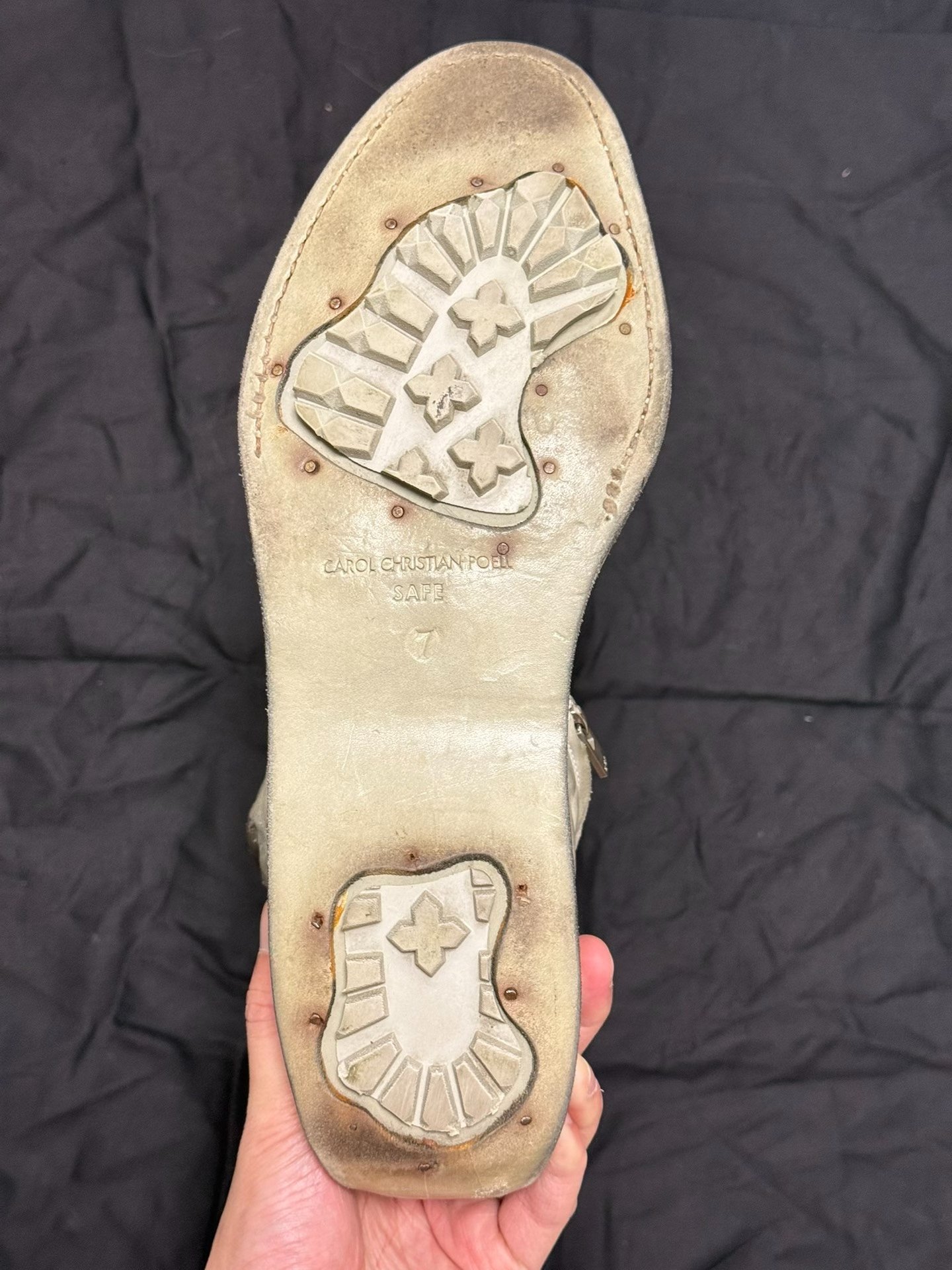 Carol Christian Poell U-Sole Leather Boots — back