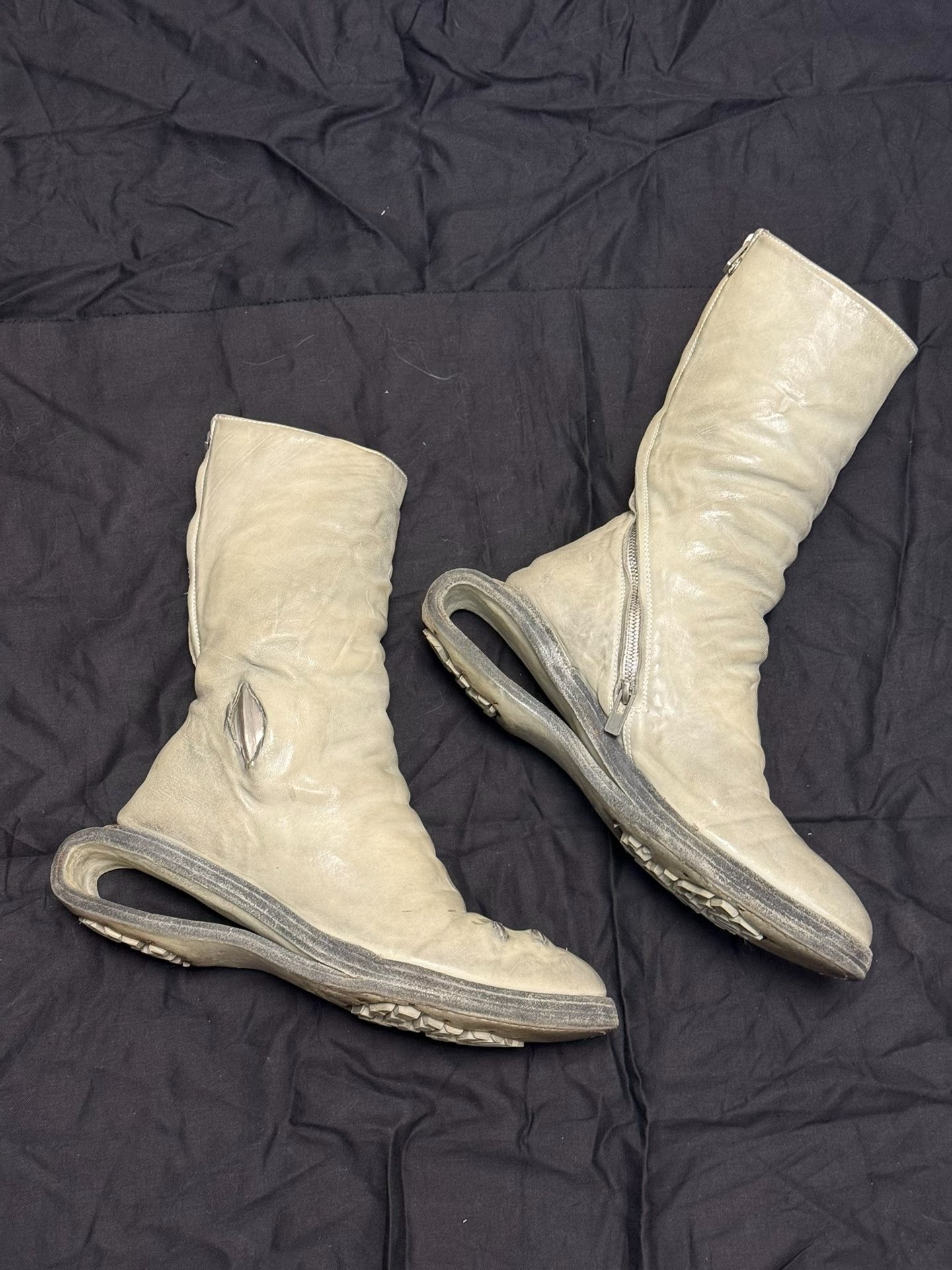 Carol Christian Poell U-Sole Leather Boots — front