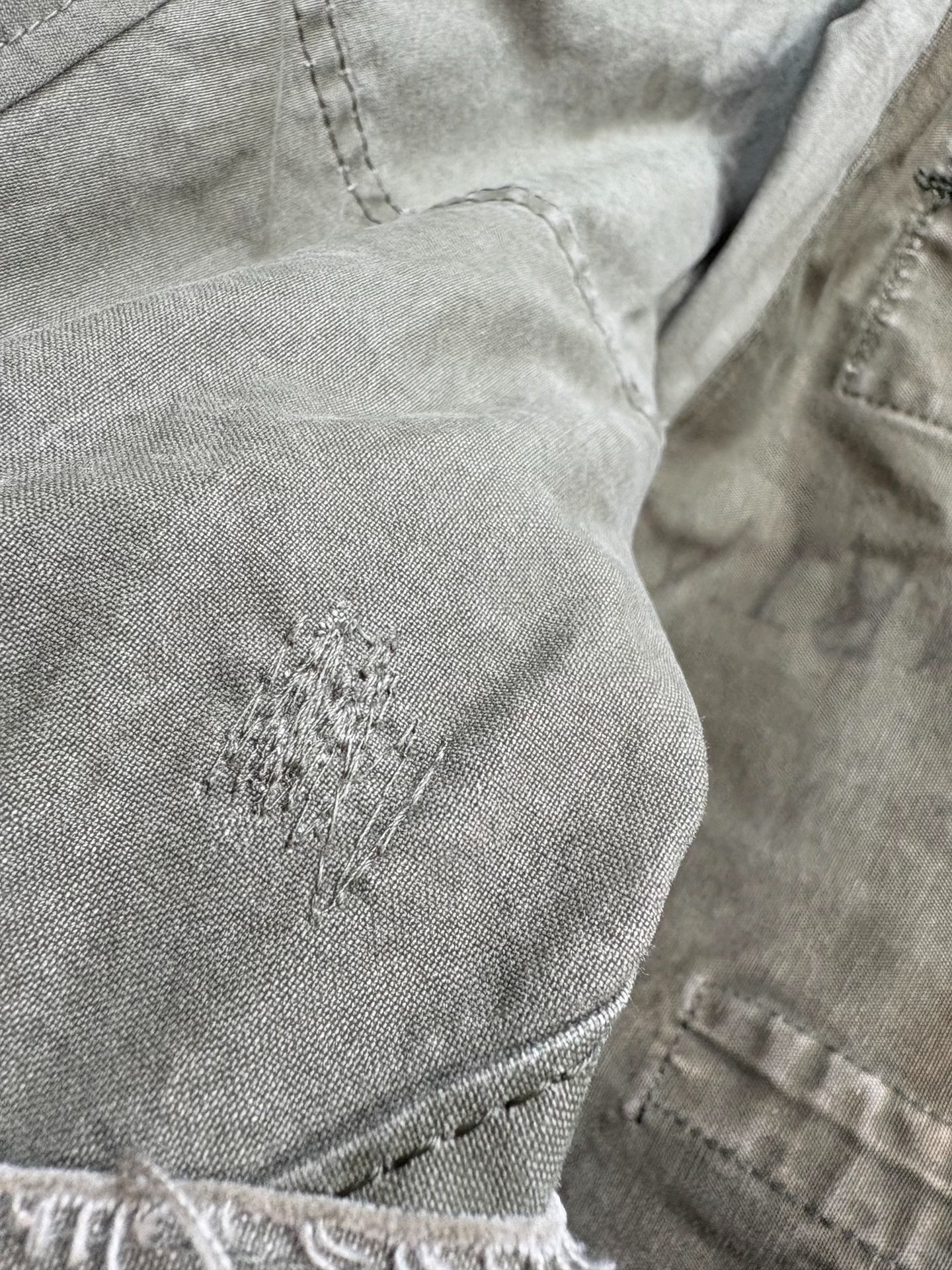 OLD PARK Military Patchwork Jacket — back