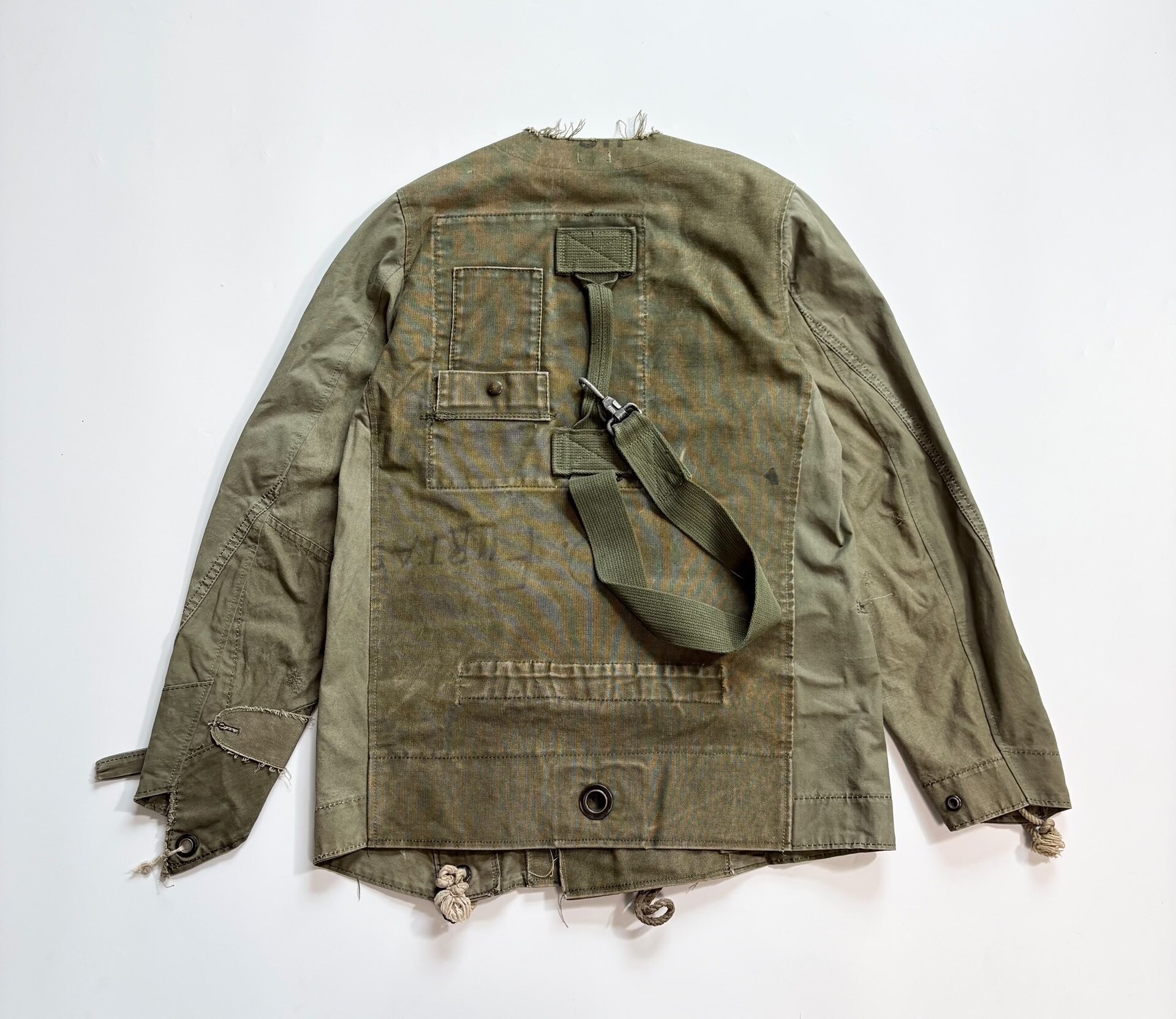 OLD PARK Military Patchwork Jacket — front