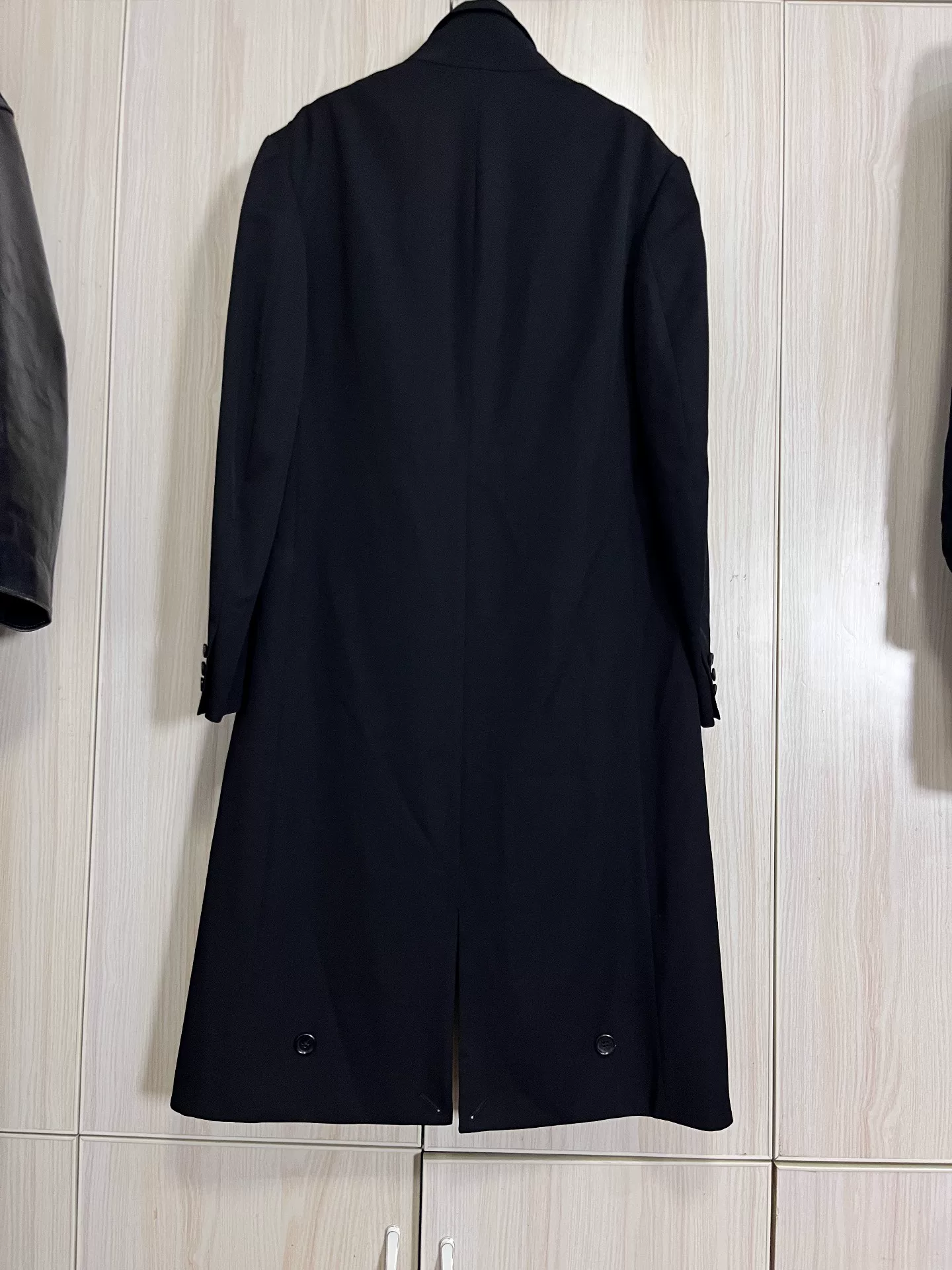 Yohji Yamamoto Long Black Coat — front