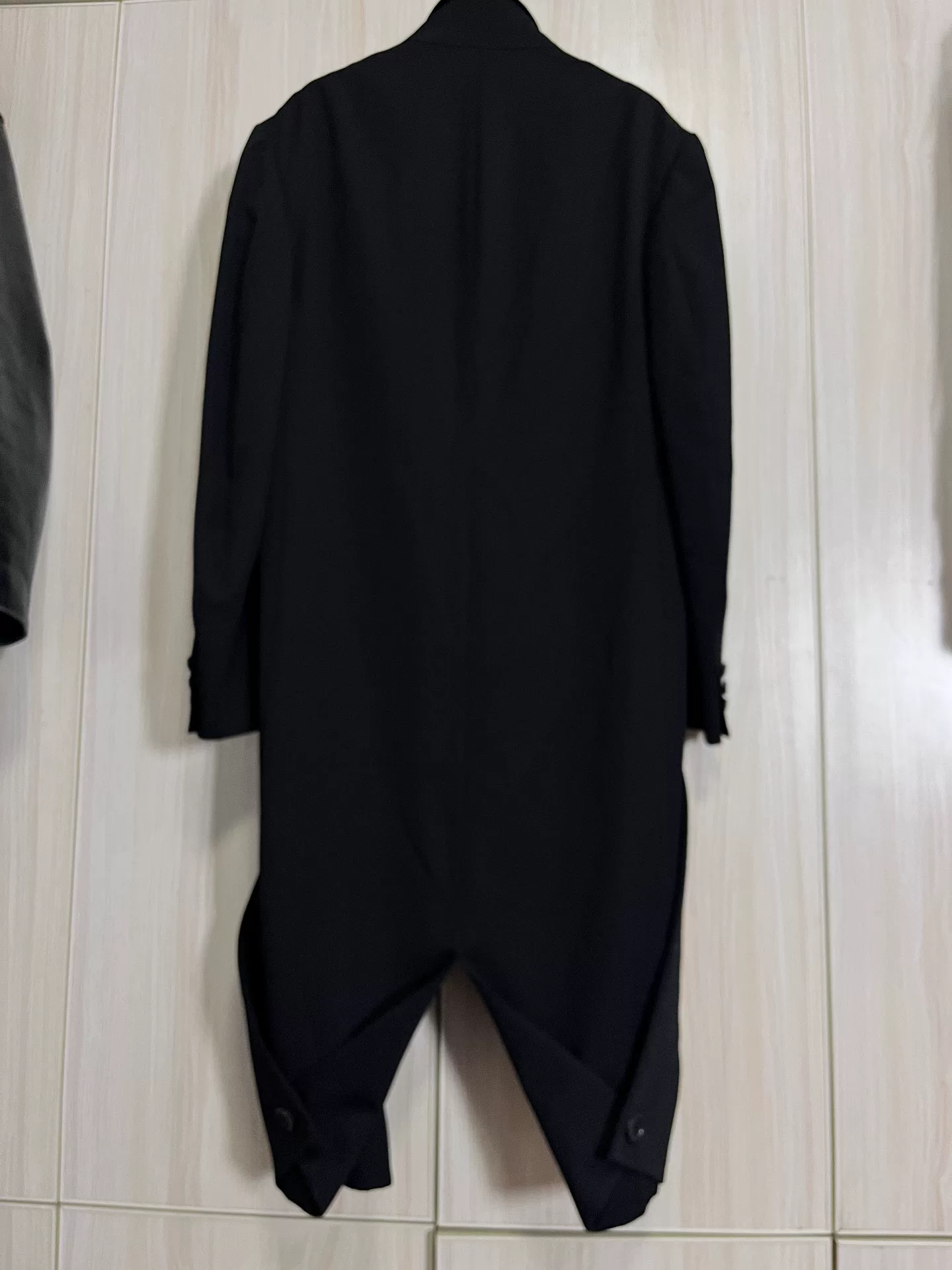 Yohji Yamamoto Long Black Coat — back