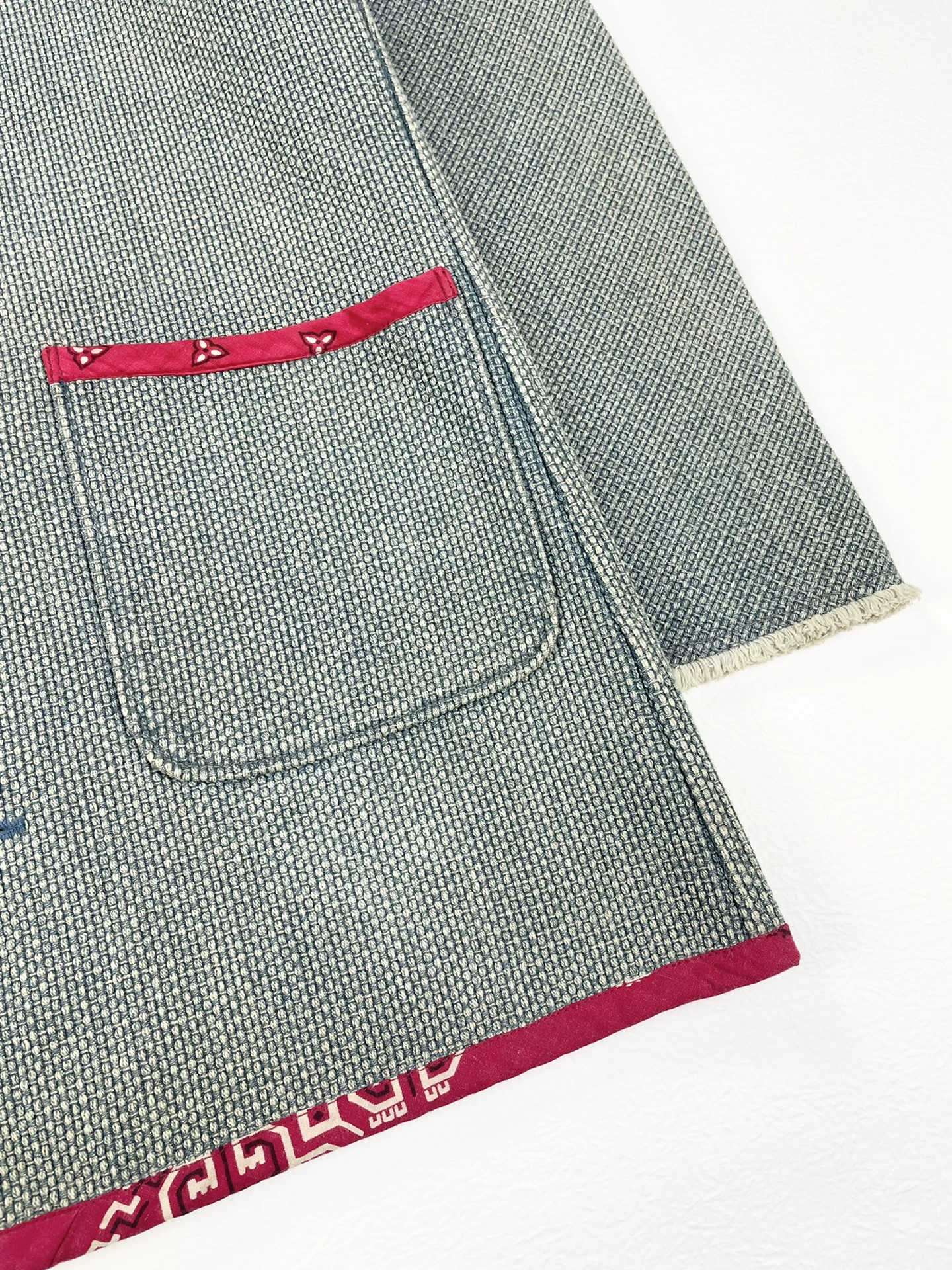 Visvim ICT Coat Indigo Deerskin Fringe — back